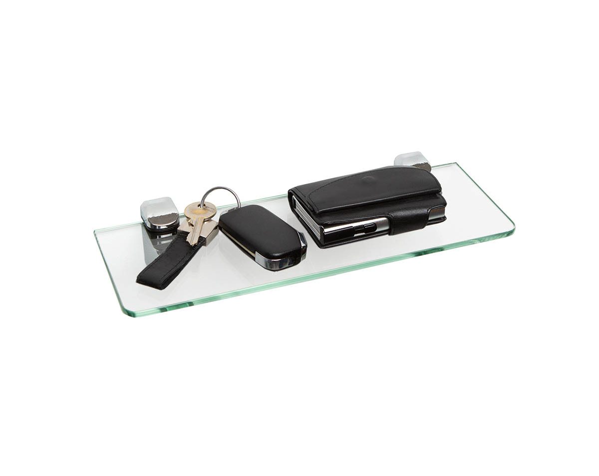 einfachgutemoebel Waschtisch-Set Glasregal 30x10cm Sicherheitsglas ESG, günstig online kaufen