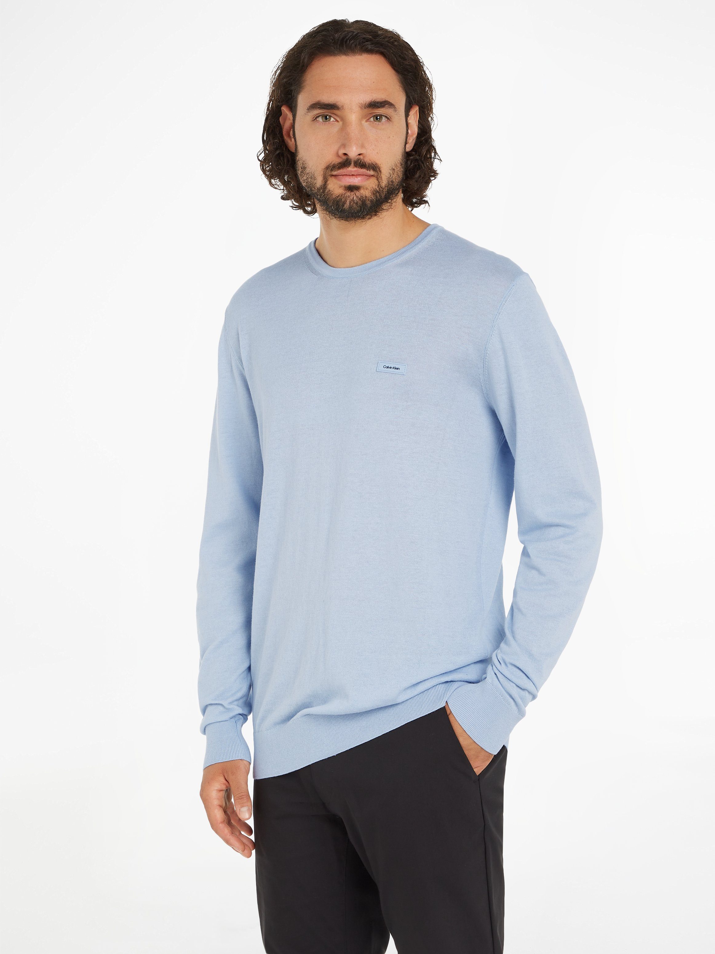 Calvin Klein Rundhalspullover COTTON SILK CN SWEATER