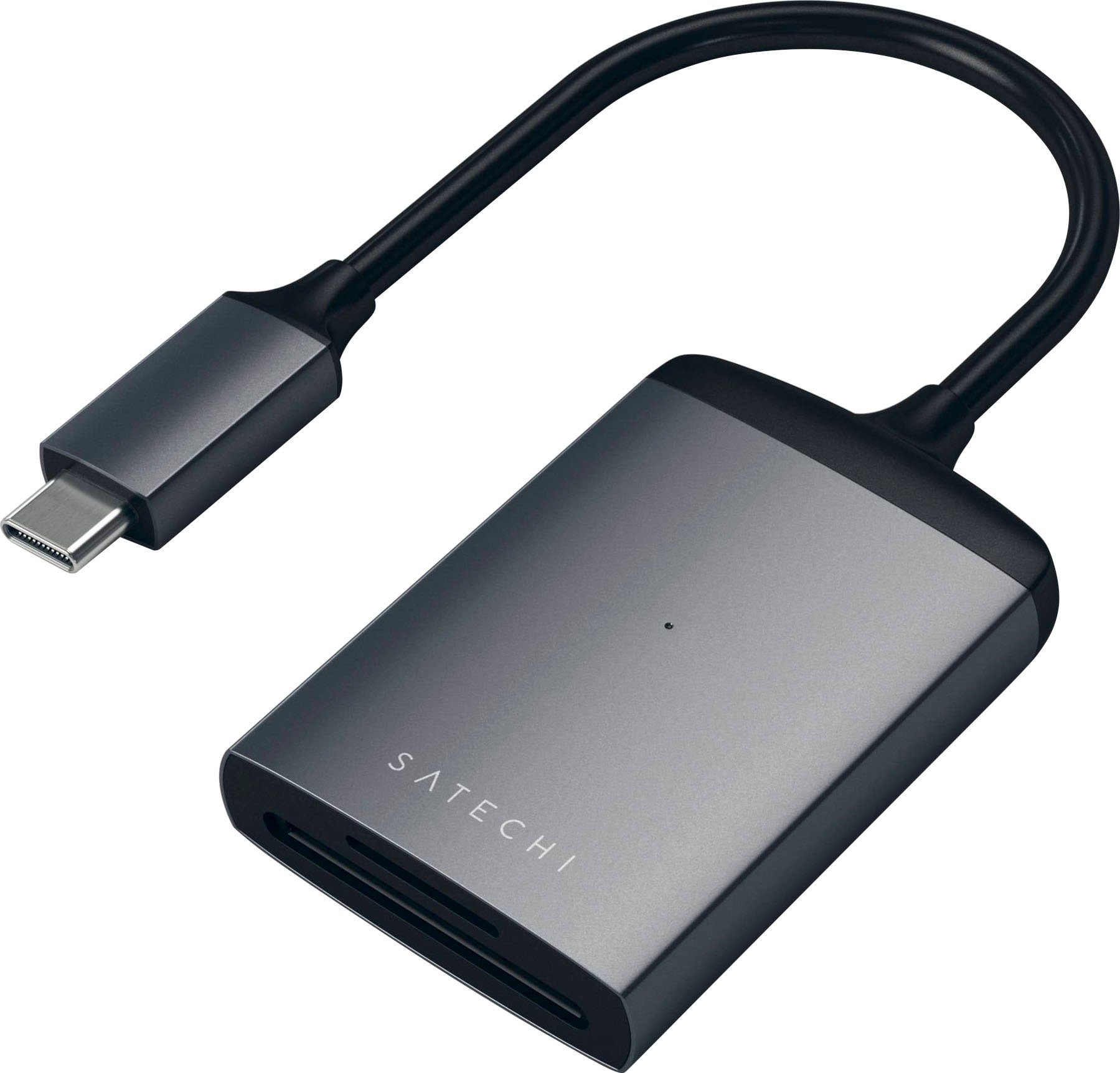Satechi Aluminum Type-C UHS-II Micro/SD Card Reader USB-Adapter zu SD-Card, MicroSD-Card