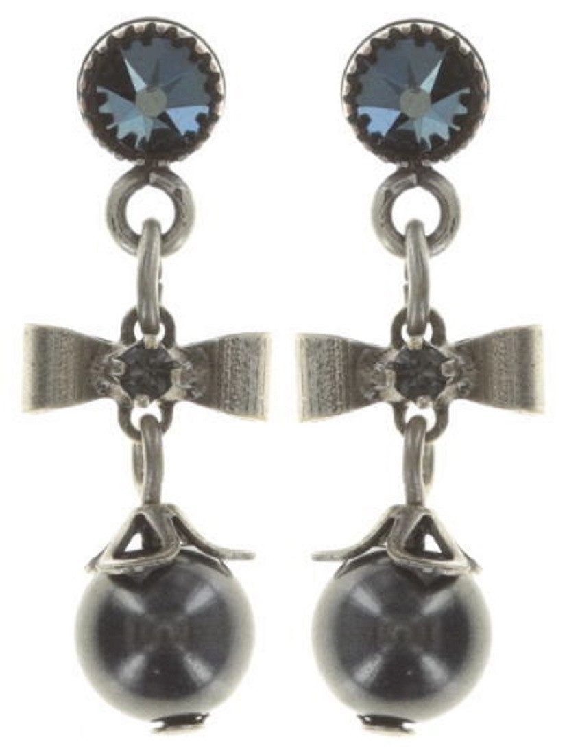 KONPLOTT Paar Ohrstecker Konplott: pendelnde Ohrstecker Pearls and Ribbons