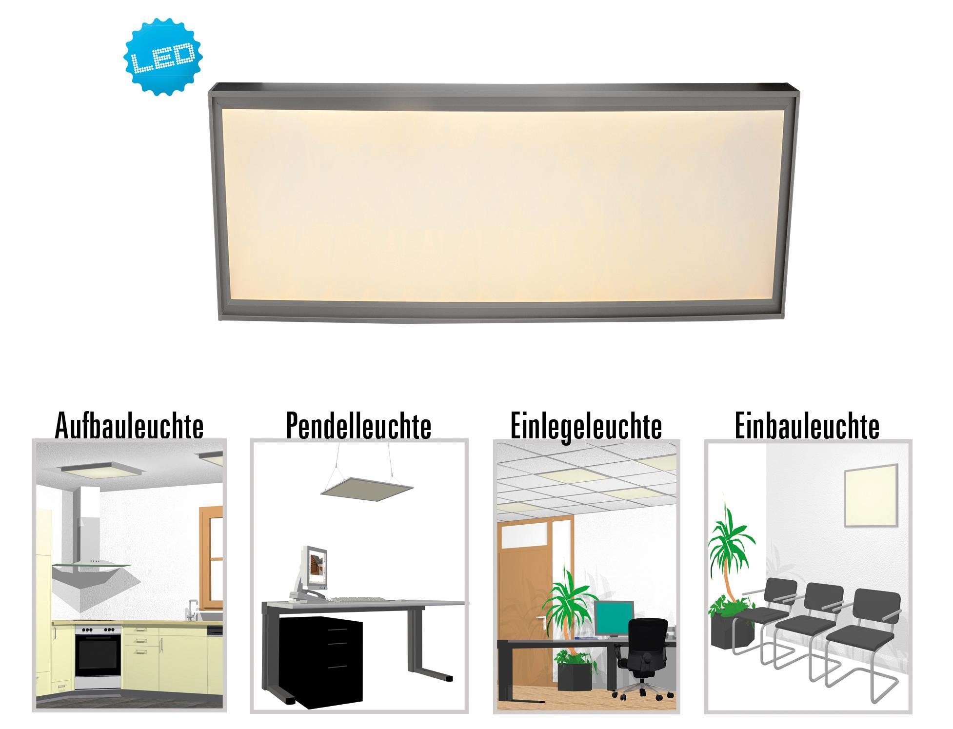 Panel, LED fest Deckenlampe Warmweiß, LED Deckenleuchte, LED näve LED integriert,