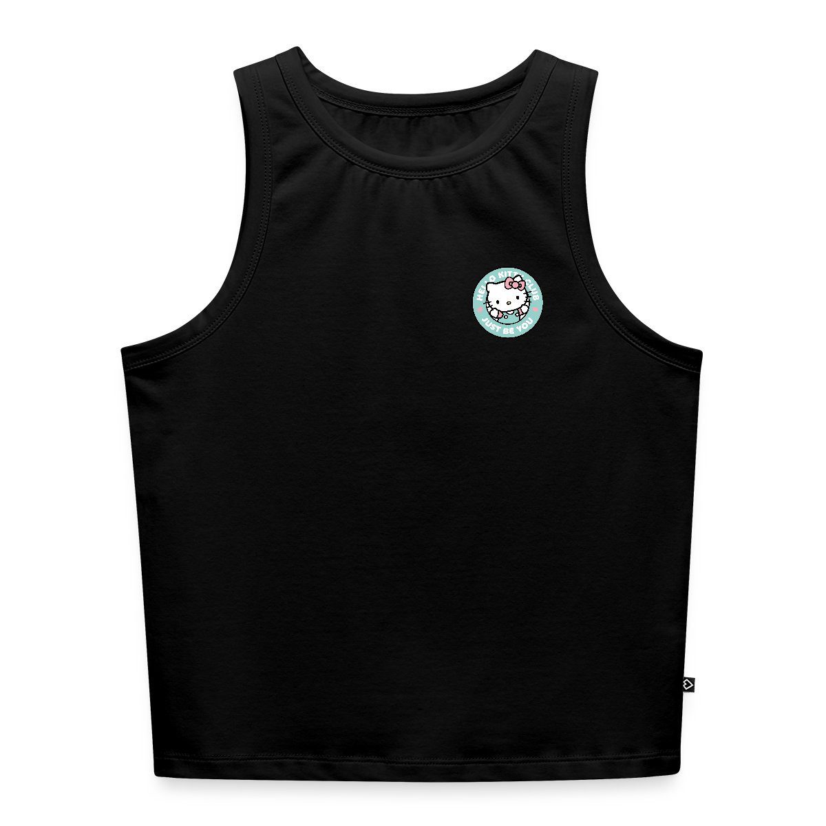 Spreadshirt T-Shirt Hello Kitty Club Just Be You Frauen Cropped Tank Top (1-tlg)