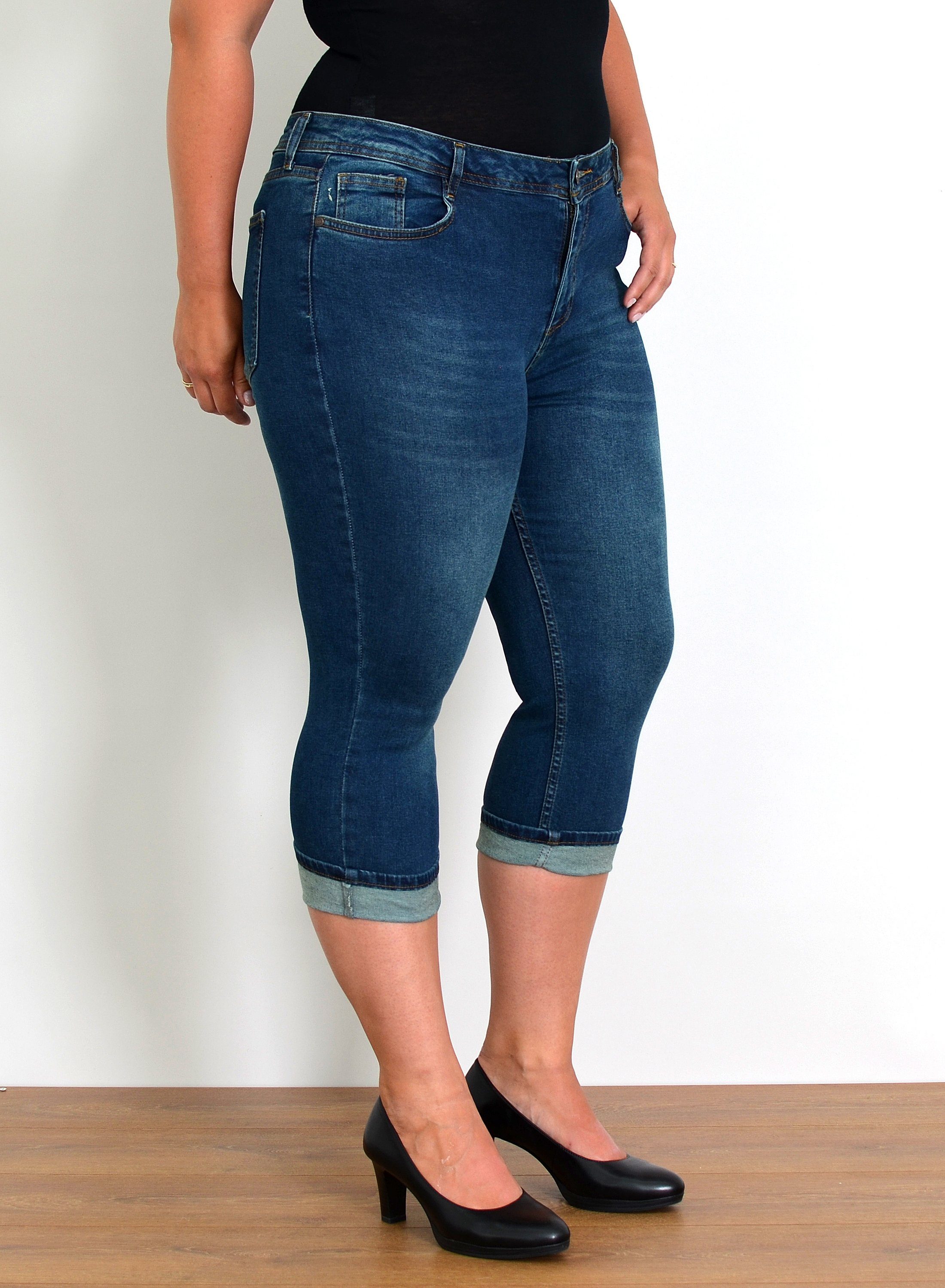 ESRA Caprijeans Capri Jeans Damen High günstig online kaufen