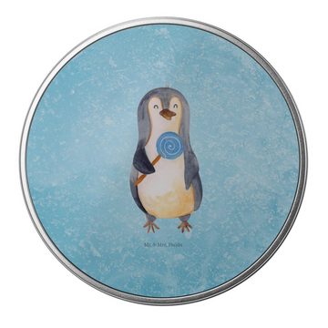 Mr. & Mrs. Panda Aufbewahrungsdose Pinguin Lolli - Eisblau - Geschenk, Gauner, Keksdose, Kind, Geschenkb (1 St), Besonders glänzend