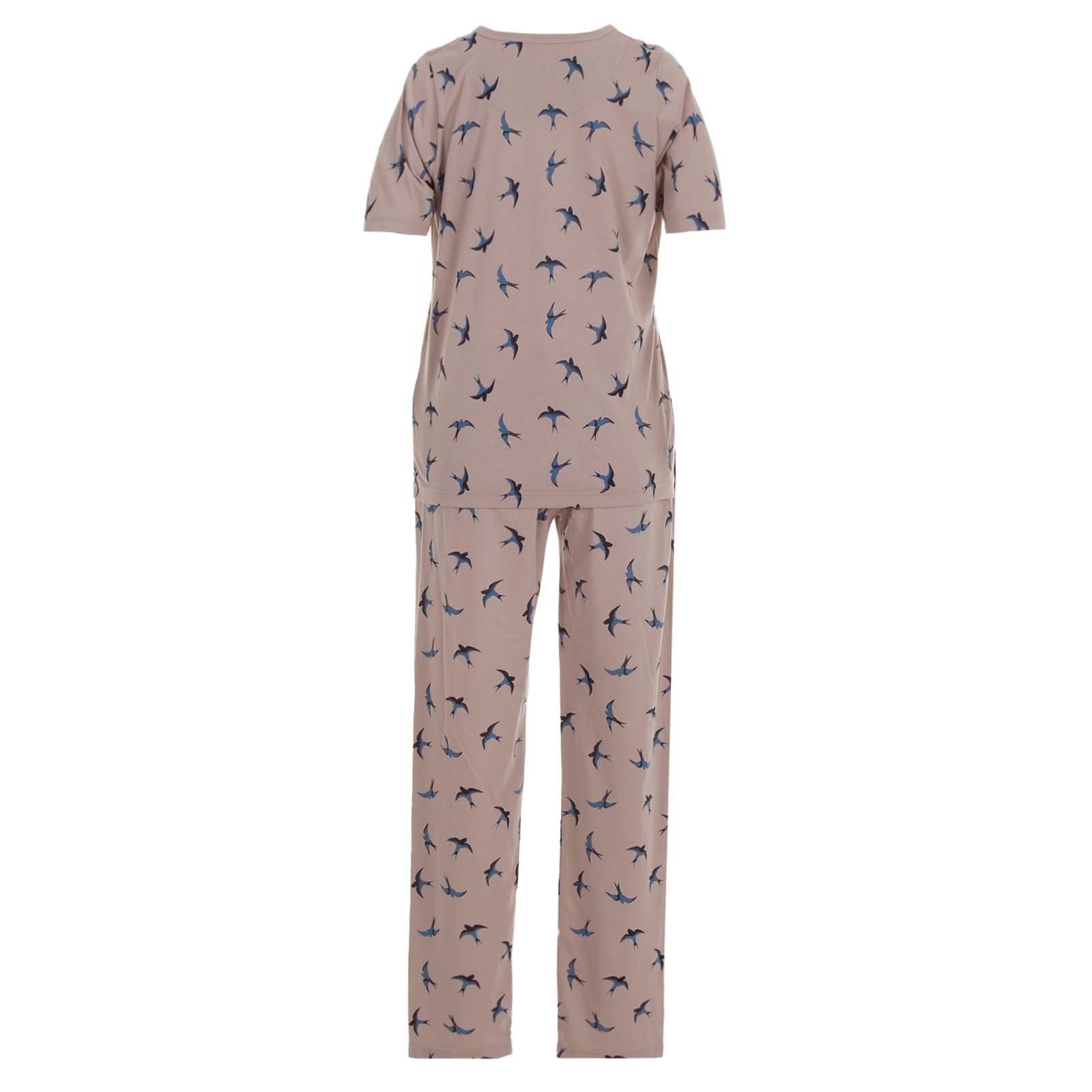 Schwalbe zeitlos - Kurzarm Pyjama sand Set Schlafanzug