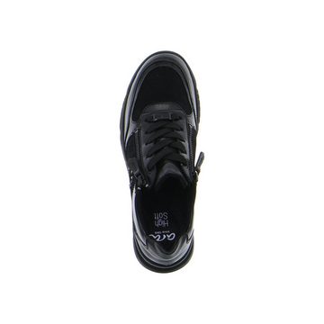 Ara Neapel - Damen Schuhe Sneaker Schnürer Materialmix schwarz
