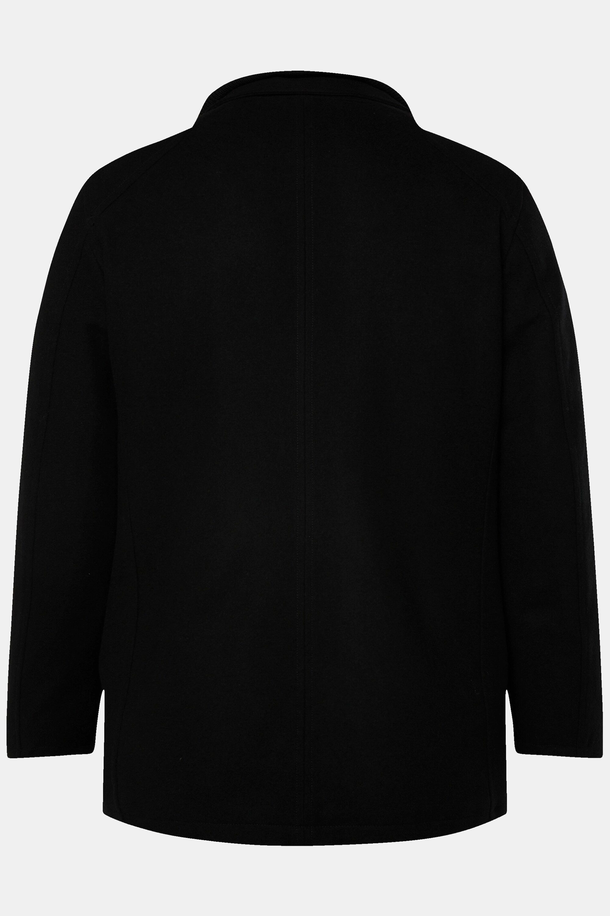 Boston Park Funktionsjacke Boston Park Wolloptik-Jacke Stehkragen-Einsatz