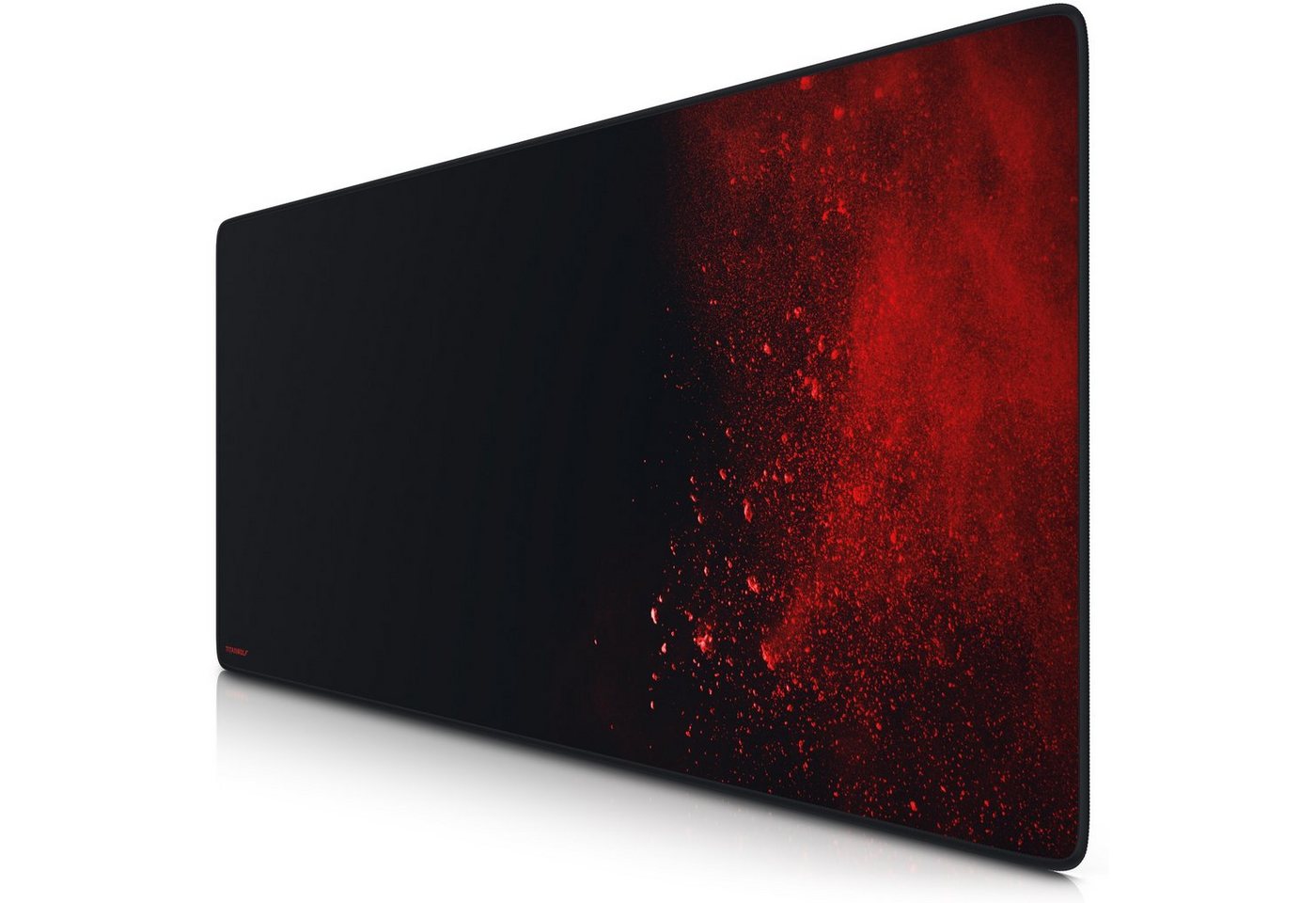 Titanwolf Gaming Mauspad XXL Speed Mousepad 900 x 400 x 3 mm, große Tischunterlage (1-St), rutschfest, abwaschbar, Geschwindigkeit & Präzision, Blood, Gaming