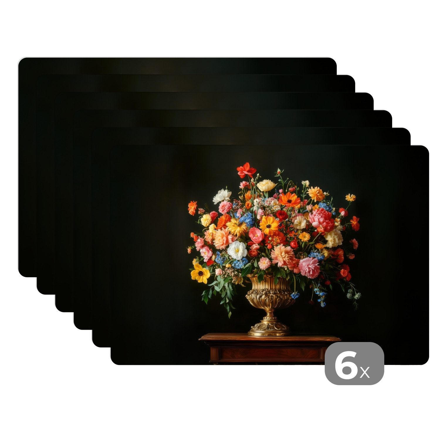MuchoWow Platzset Gold - Blumen - günstig online kaufen