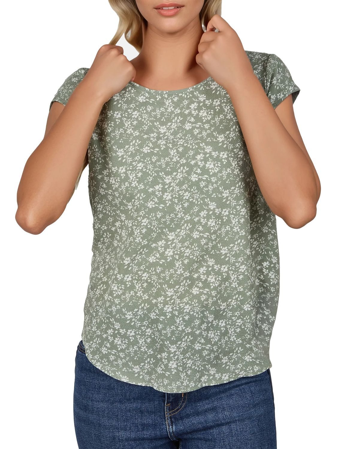 ONLY T-Shirt Damen Top ONLVIC Regular Fit (Vorteilspack, 2-tlg) Basic Kurza günstig online kaufen