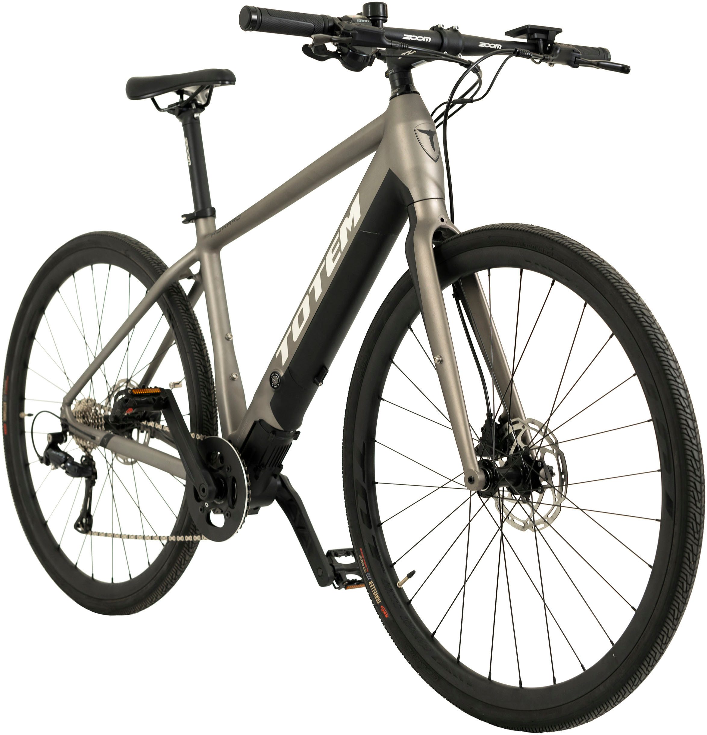 TOTEM E-Bike Urbanbike HWD, 9 Gang Shimano Sora Schaltwerk, Kettenschaltung, Mittelmotor, 230 Wh, Pedelec, Elektrofahrrad für Damen u. Herren