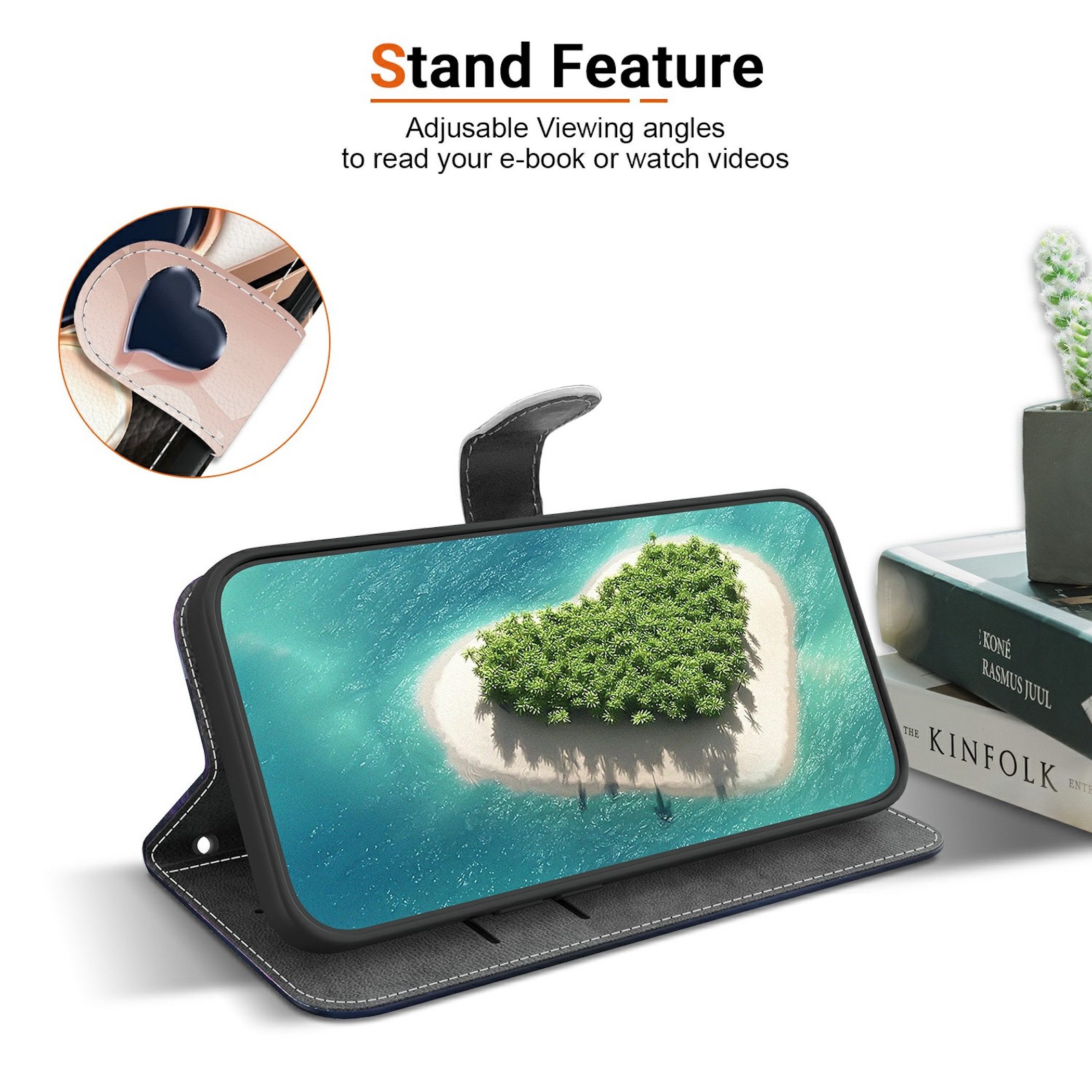 Wigento Handyhülle Booktasche Kunstleder Xiaomi 17T Pro Klapphülle Kartenfach Motiv 9 6,83 Zoll, Magnetverschluss, Standfunktion, Kartenfach – Bild 5 von 5