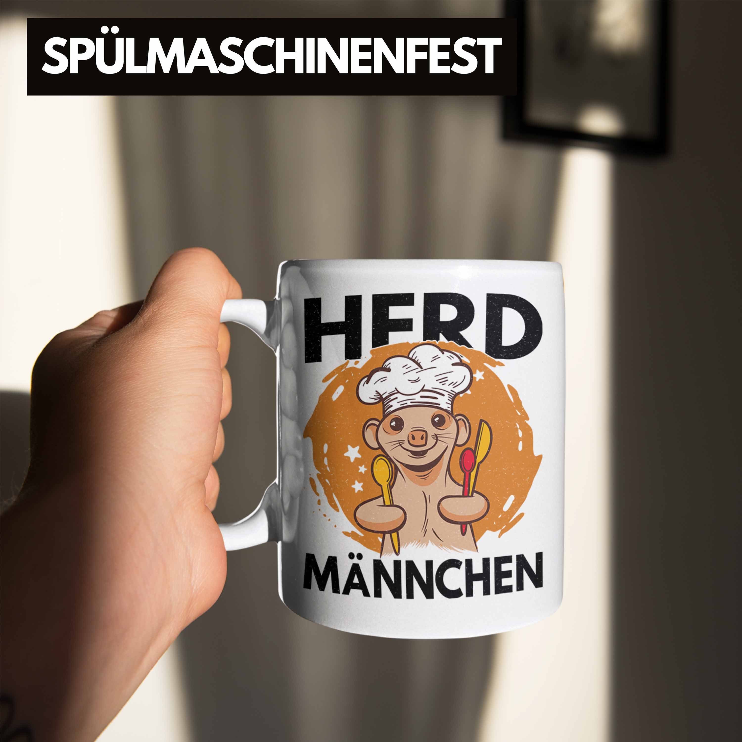 Tasse Sternekoch Männchen Herd Geschenkidee Trendation Zu Nett Tasse Ich Spruch Sei Trendation Koch Koche Lustiger Geschenk Mir Dein Weiss - Essen