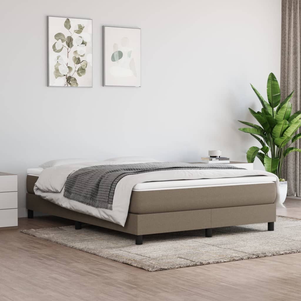 furnicato Bett Bettgestell ohne Matratze Taupe günstig online kaufen