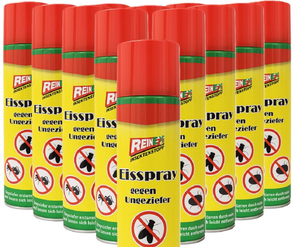 Reinex Insektenvernichter REINEX Eisspray zur Insektenbekämpfung, 400 ml, 12 Flaschen