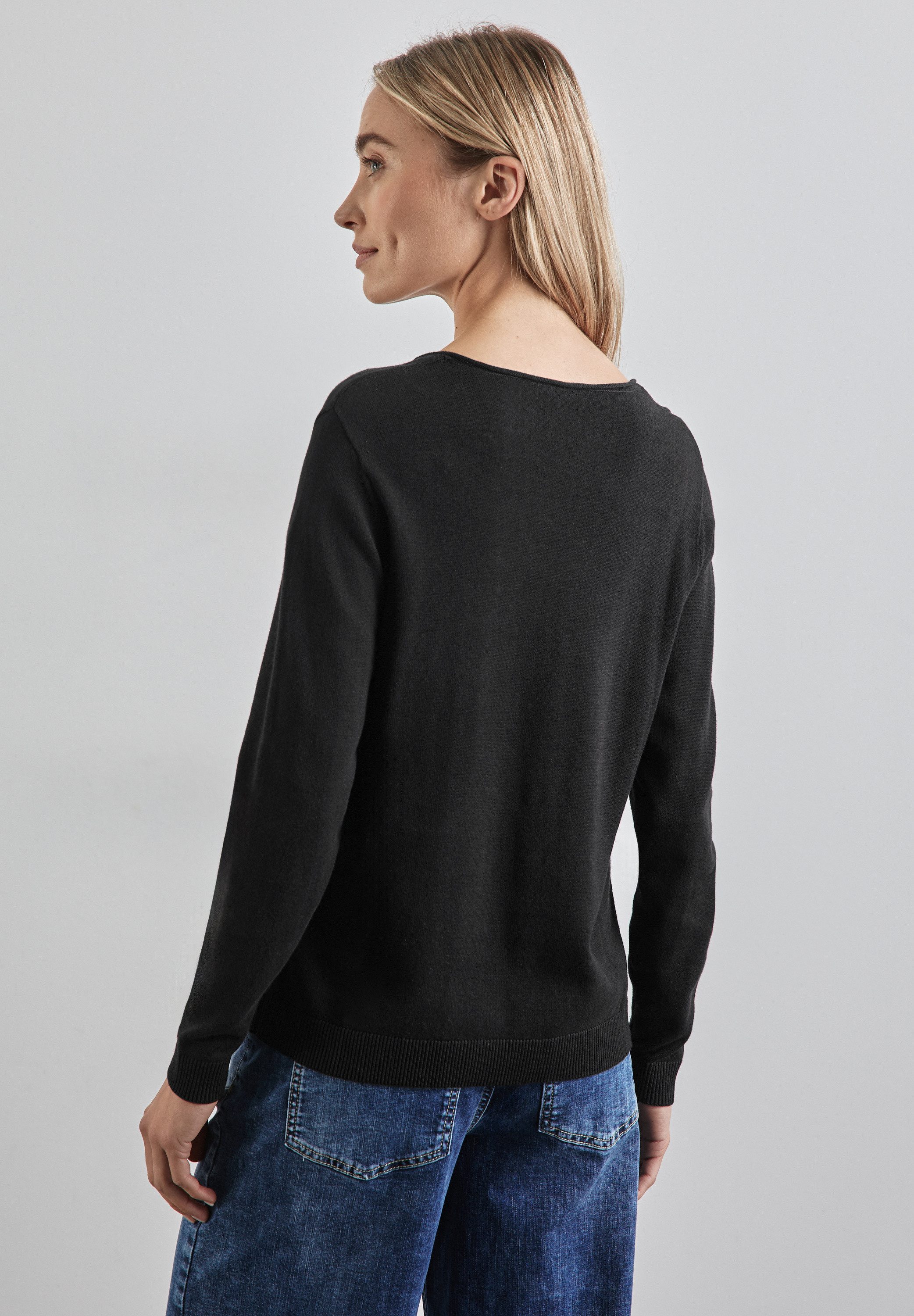STREET ONE Strickpullover, mit V-Ausschnitt günstig online kaufen