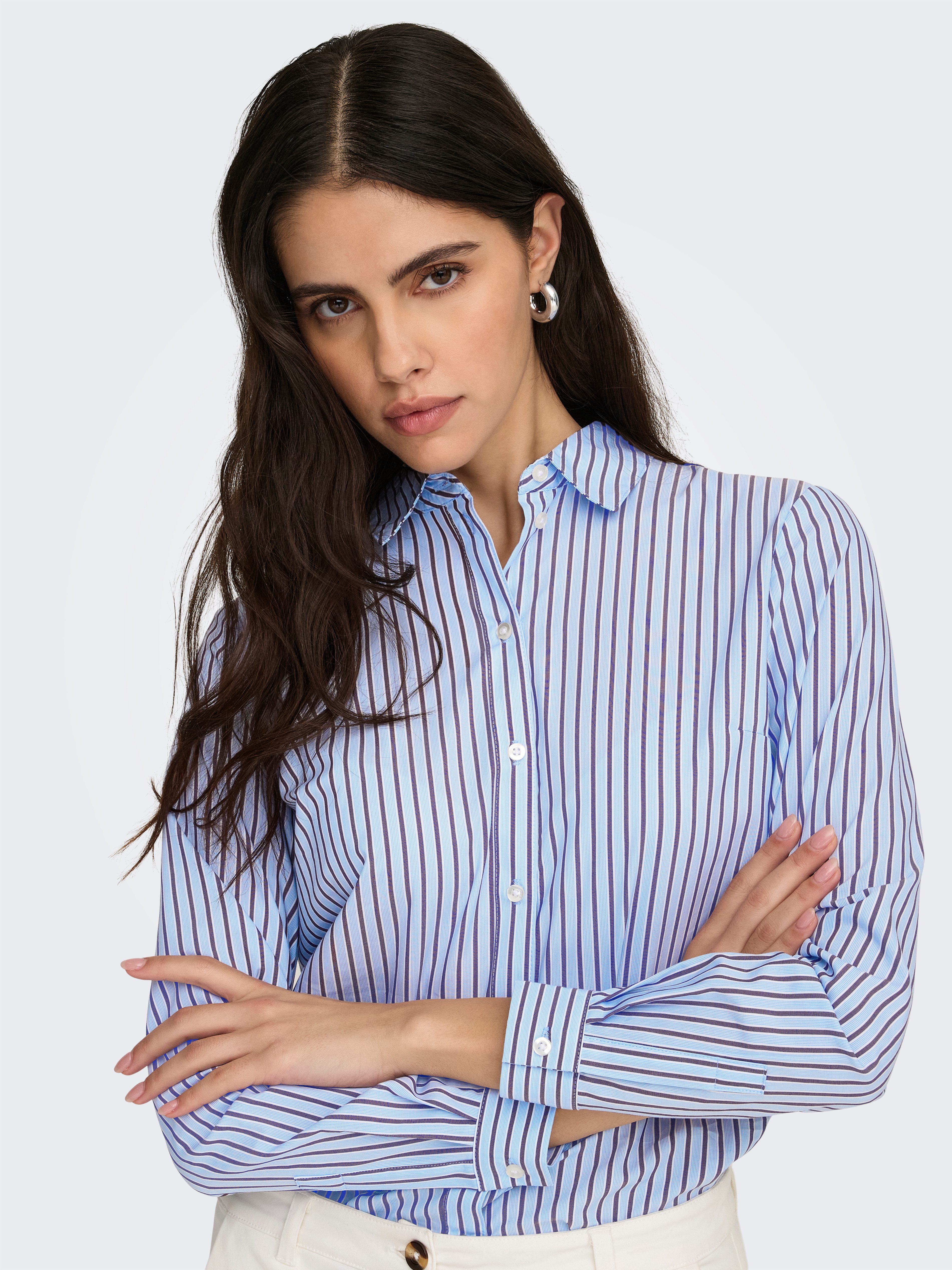 JDY Hemdbluse JDYMIO L/S SHIRT WVN NOOS Baumwollmischung, regular fit