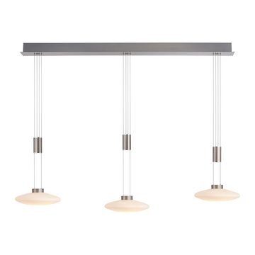 etc-shop LED Pendelleuchte, Leuchtmittel inklusive, Warmweiß, Hängeleuchte Pendellampe Wohnzimmer Glas Zugpendel LED