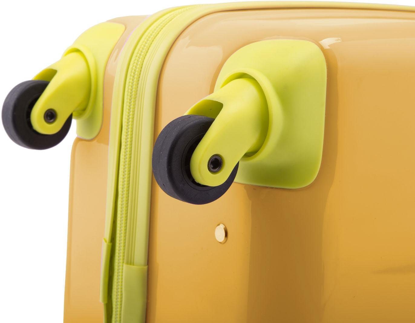 Hauptstadtkoffer Kinderkoffer For Kids, 4 gelb Rollen