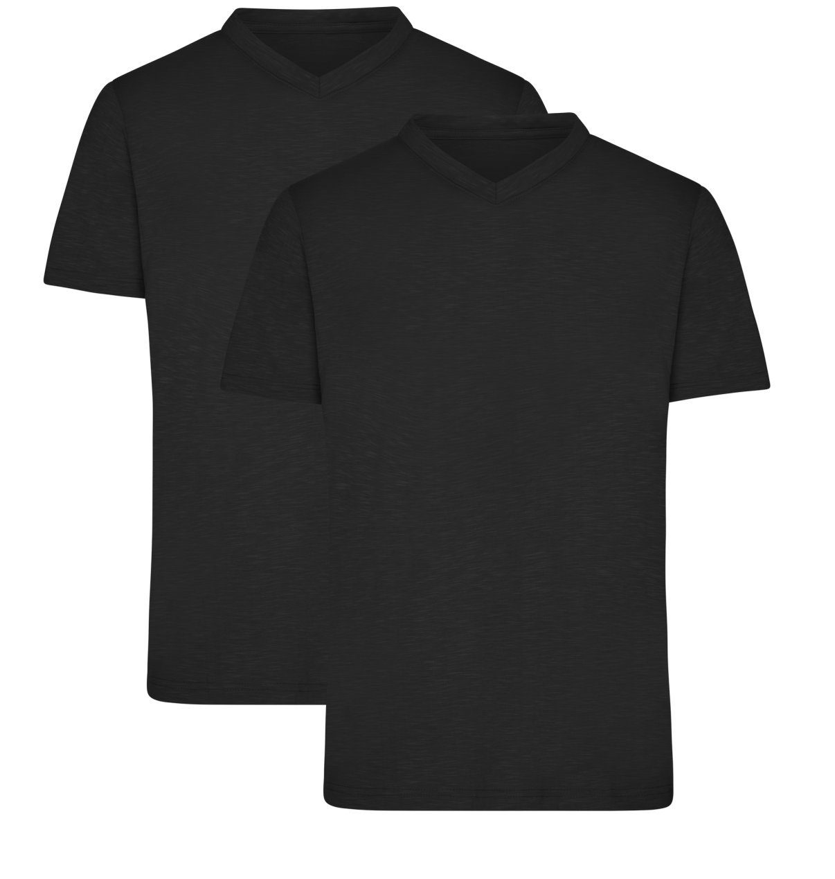 James & Nicholson T-Shirt Doppelpack Herren Funktions T-Shirt für Freizeit und Sport JN750 (Doppelpack, 2 Stück) Atmungsaktiv, feuchtigkeitsregulierend und schnelltrocknend black