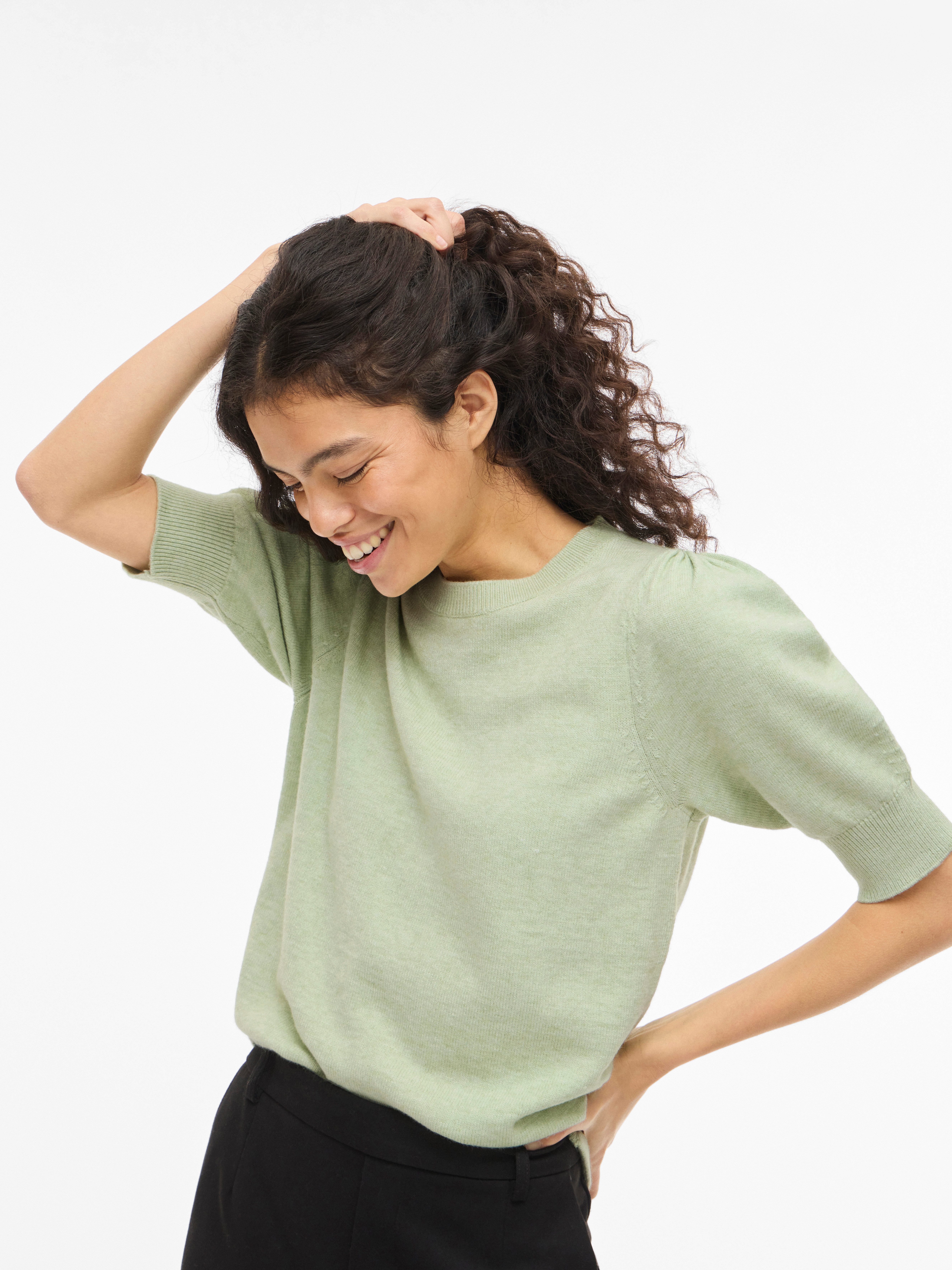 Vila Strickpullover VIRIL 2/4 SLEEVE O-NECK KNIT TOP - NOOS günstig online kaufen