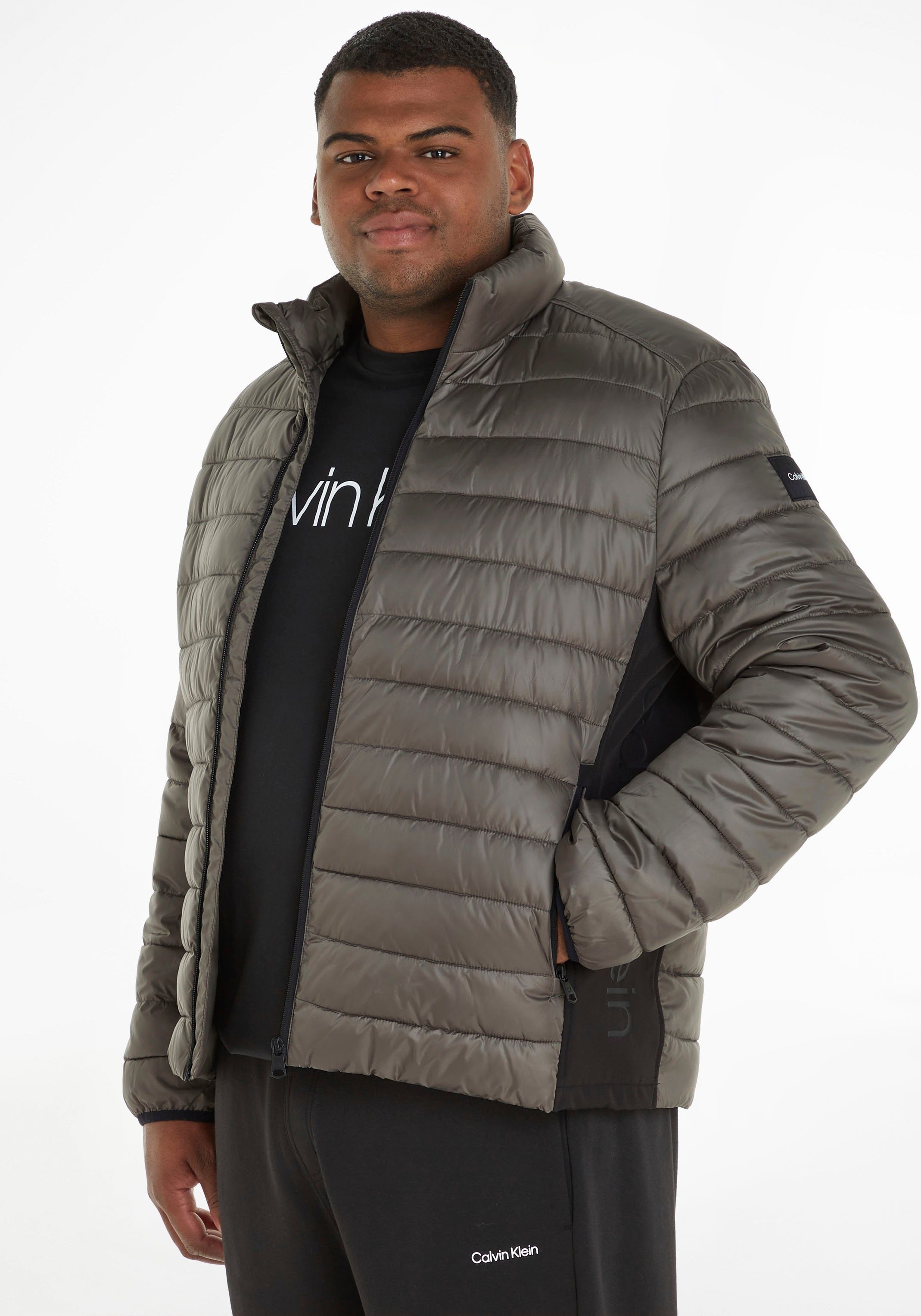 Calvin Klein Big&Tall Steppjacke BT-RECYCLED SIDE LOGO JACKET mit Reißverschlusstaschen