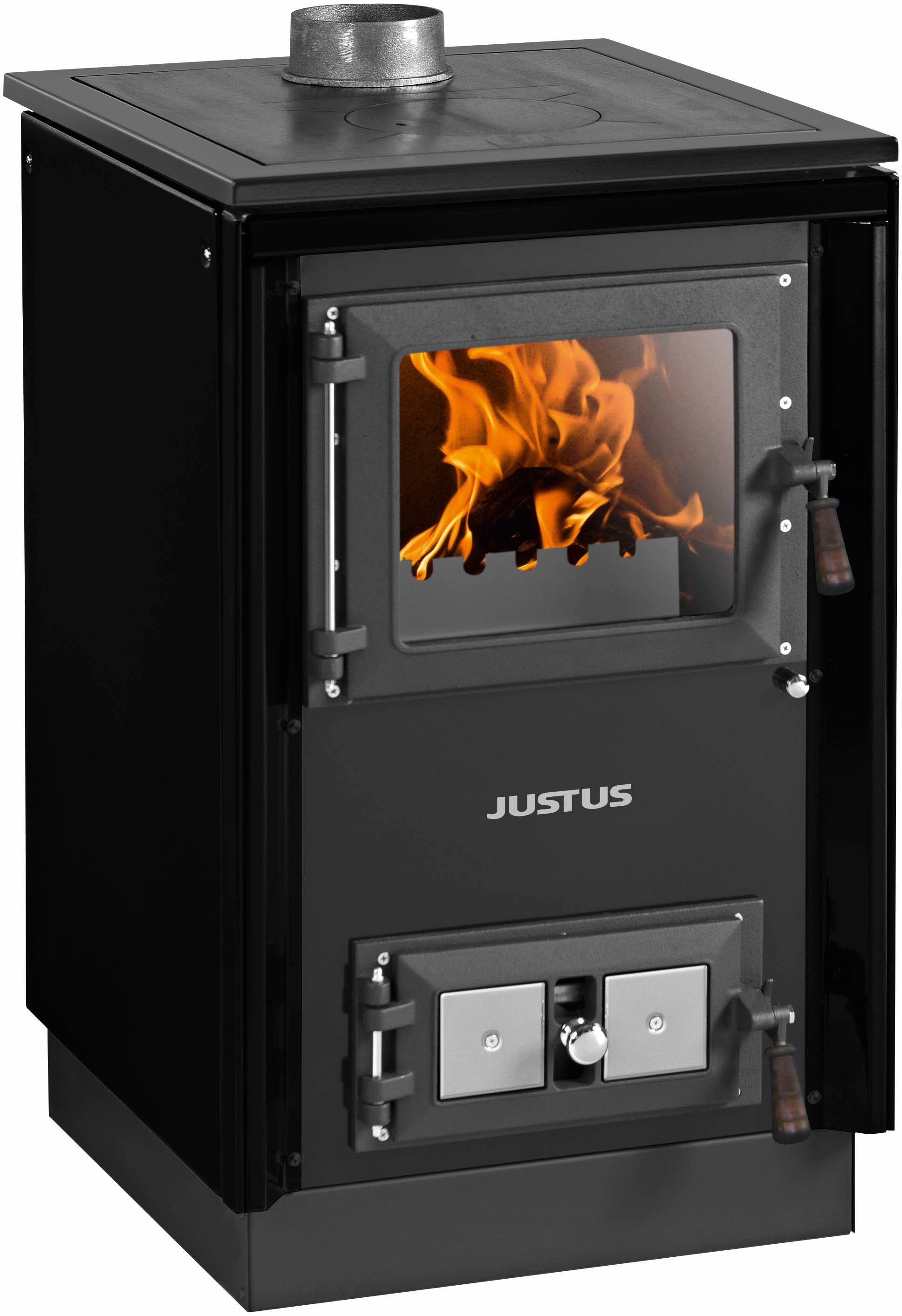 JUSTUS Festbrennstoffherd Rustico-50 2.0, 7 kW, Zeitbrand günstig online kaufen