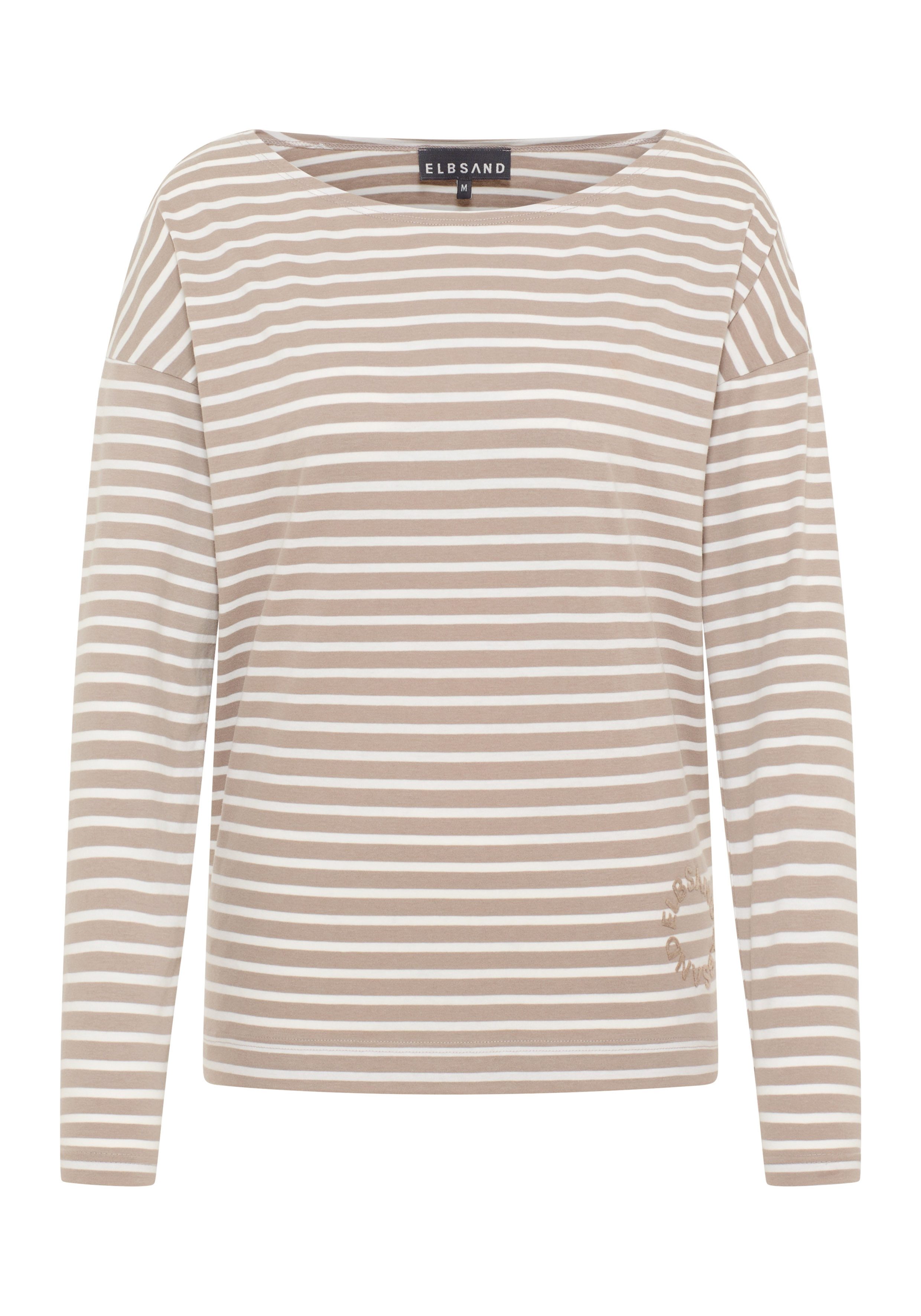 Elbsand Langarmshirt Tooske Bootsausschnitt, locker geschnitten günstig online kaufen