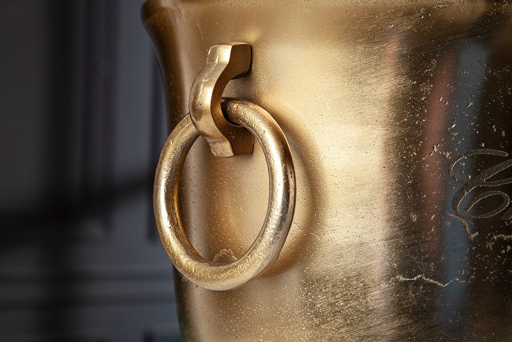 riess-ambiente Sektkühler CHAMPAGNE 40cm gold, Metall · Flaschenkühler · Weinkühler