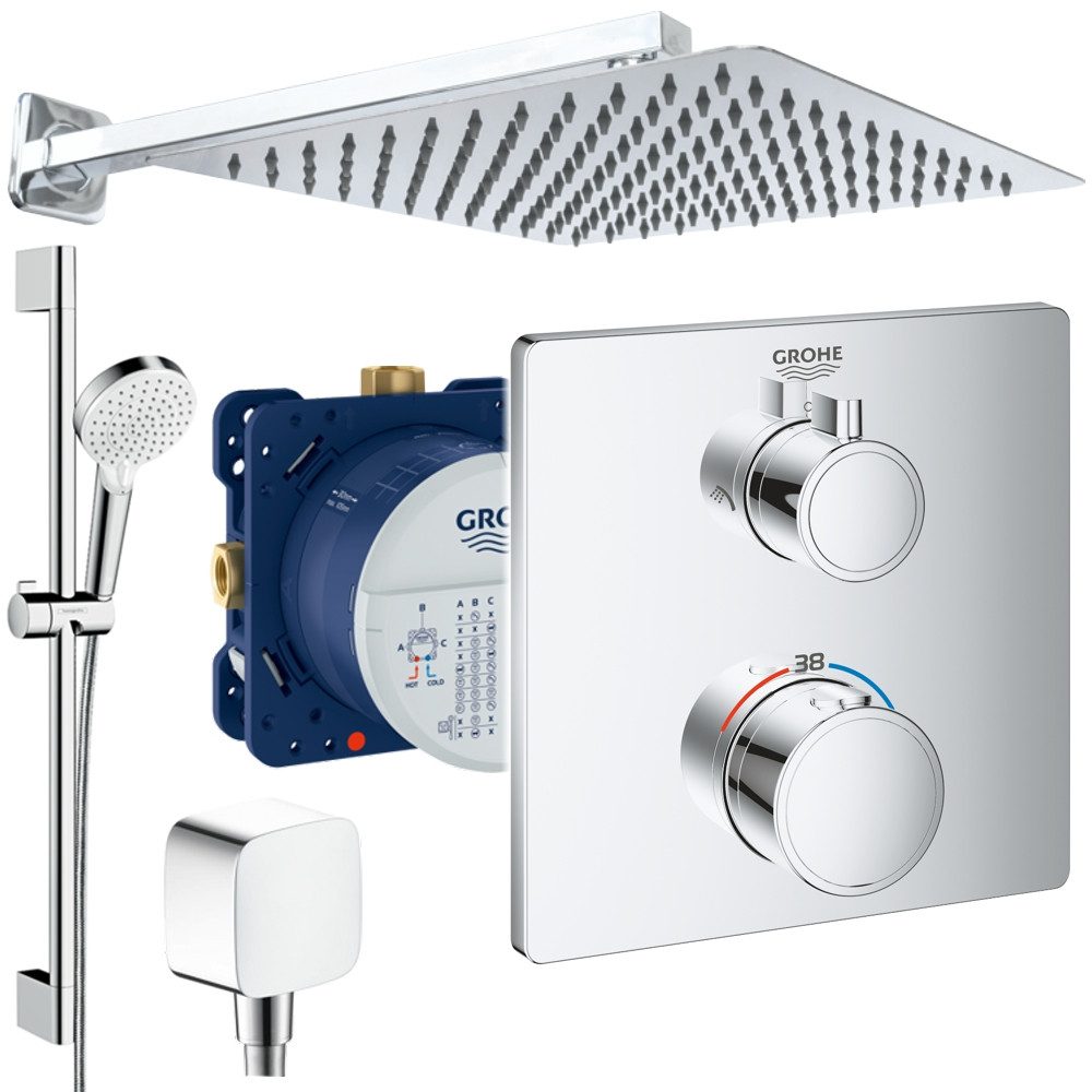 Grohe und Jowi Duscharmatur Grohtherm Grohtherm Duschsystem, mit Hansgrohe günstig online kaufen