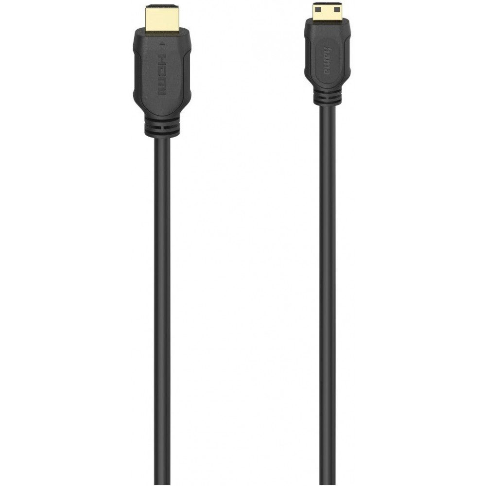 Hama Hama Mini-HDMI-Kabel 2m Typ A > Typ C Elektro-Kabel, Typ A > Typ C (Mini-HDMI), Typ A zu Typ C, Hohe Übertragungsgeschwindigkeit