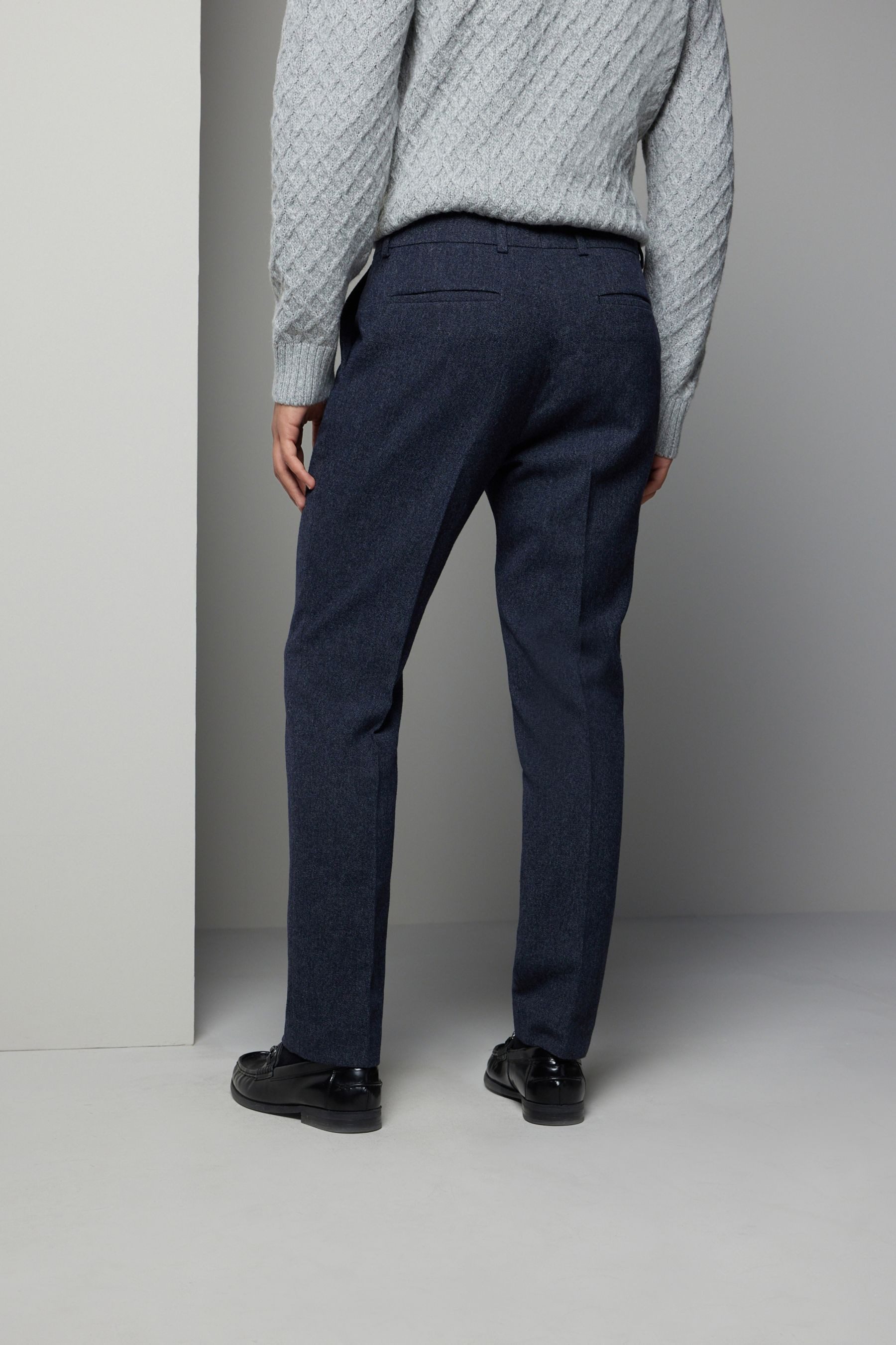 Next Anzughose Slim Fit Donegal Anzughose günstig online kaufen