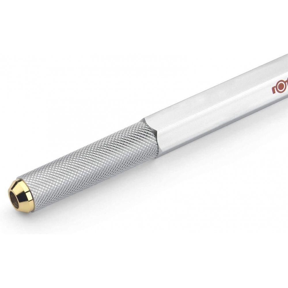 ROTRING Druckkugelschreiber 800 - Druckkugelschreiber - mittlere Spitze - M-Schwarz - silber