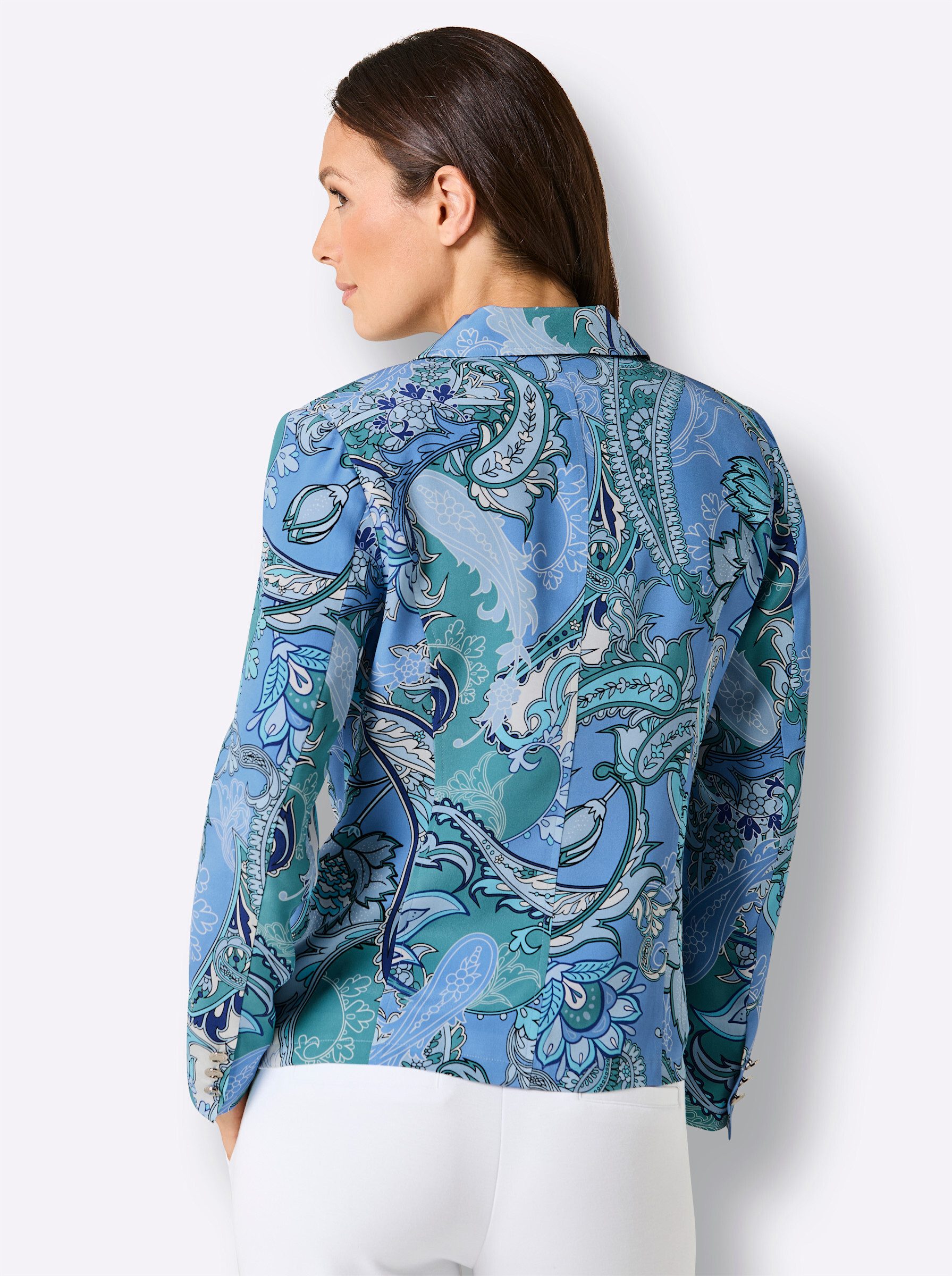 creation L Blusenblazer Seiden-Blazer Langarm