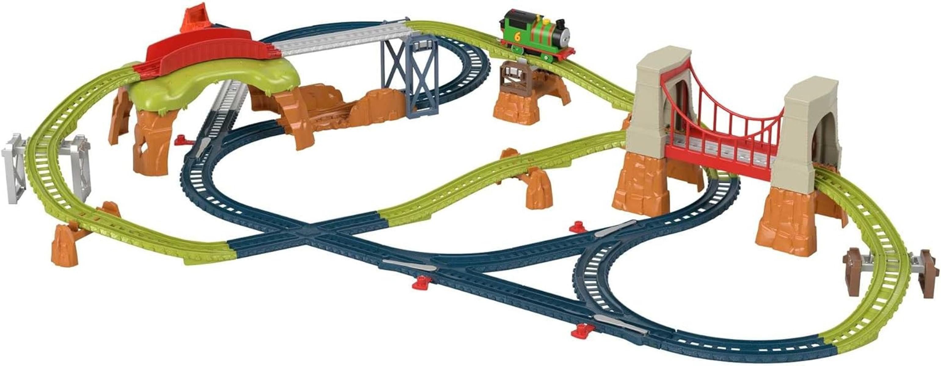 Fisher-Price® Spielzeug-Eisenbahn Thomas & Friends Percy 6-in-1 Spielzeugbahn Eisenbahn Zug ab 3 Jahren