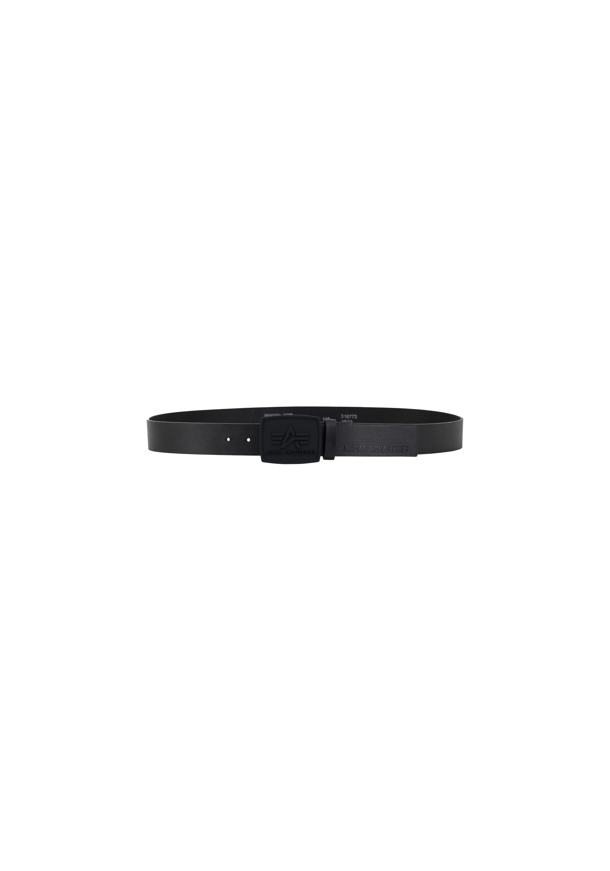 Alpha Industries Ledergürtel All Black Belt