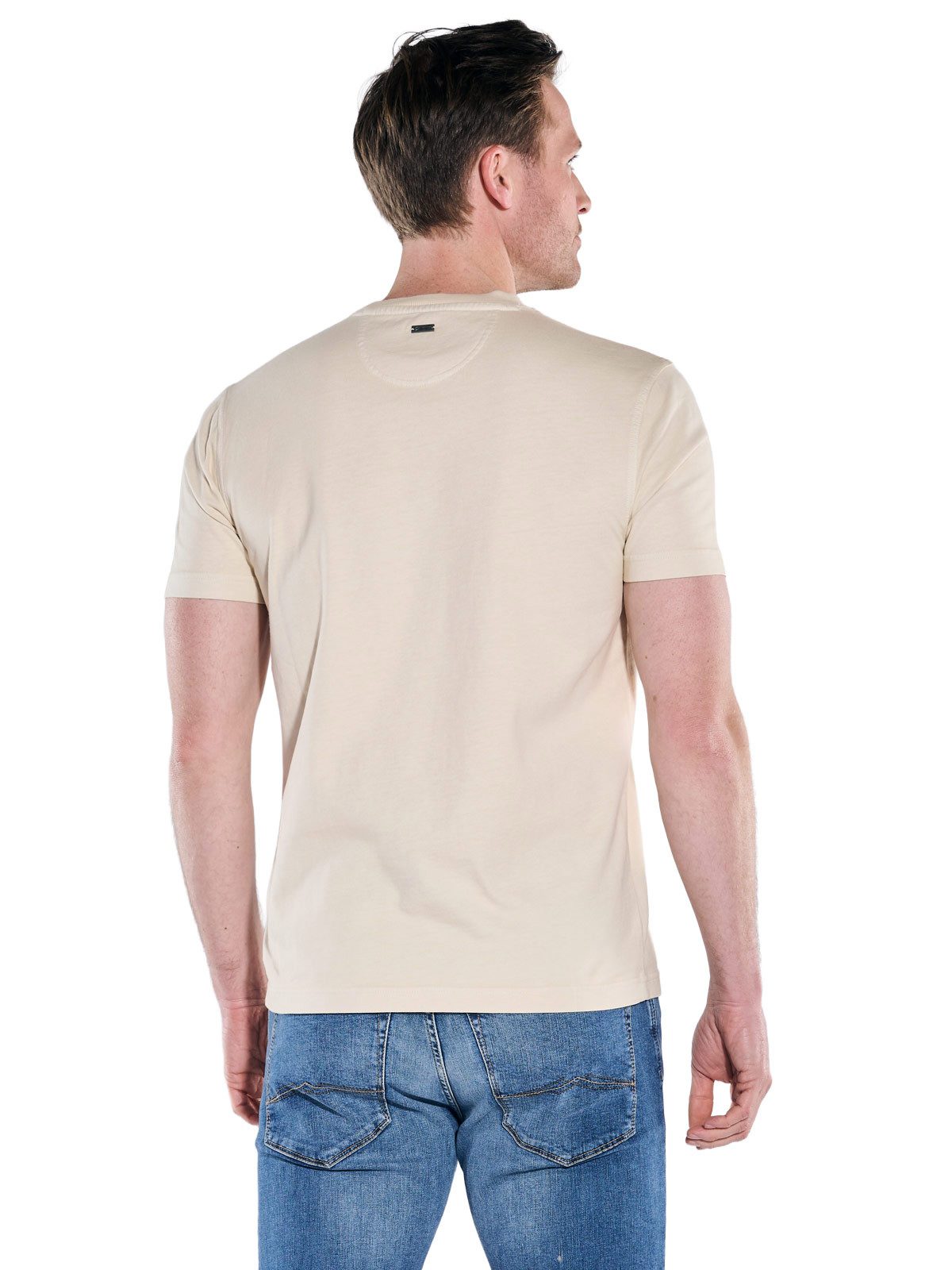 Engbers T-Shirt Herren Rundhals T-Shirt, Beige günstig online kaufen