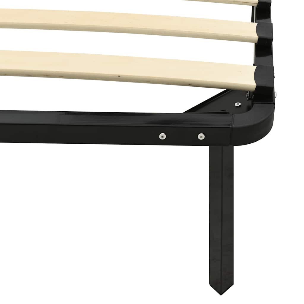 vidaXL Bett Bett Schwarz Metall 120x200 cm – Bild 5 von 5