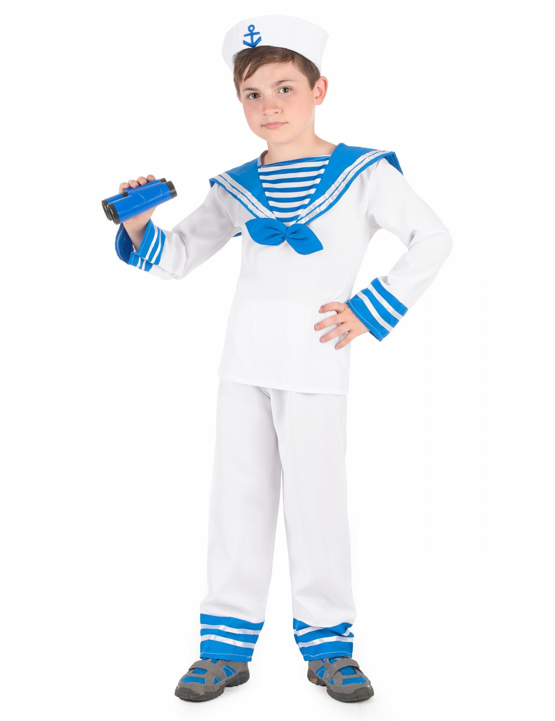 Kostüm Kleiner Matrose Kinderkostüm blau-weiss