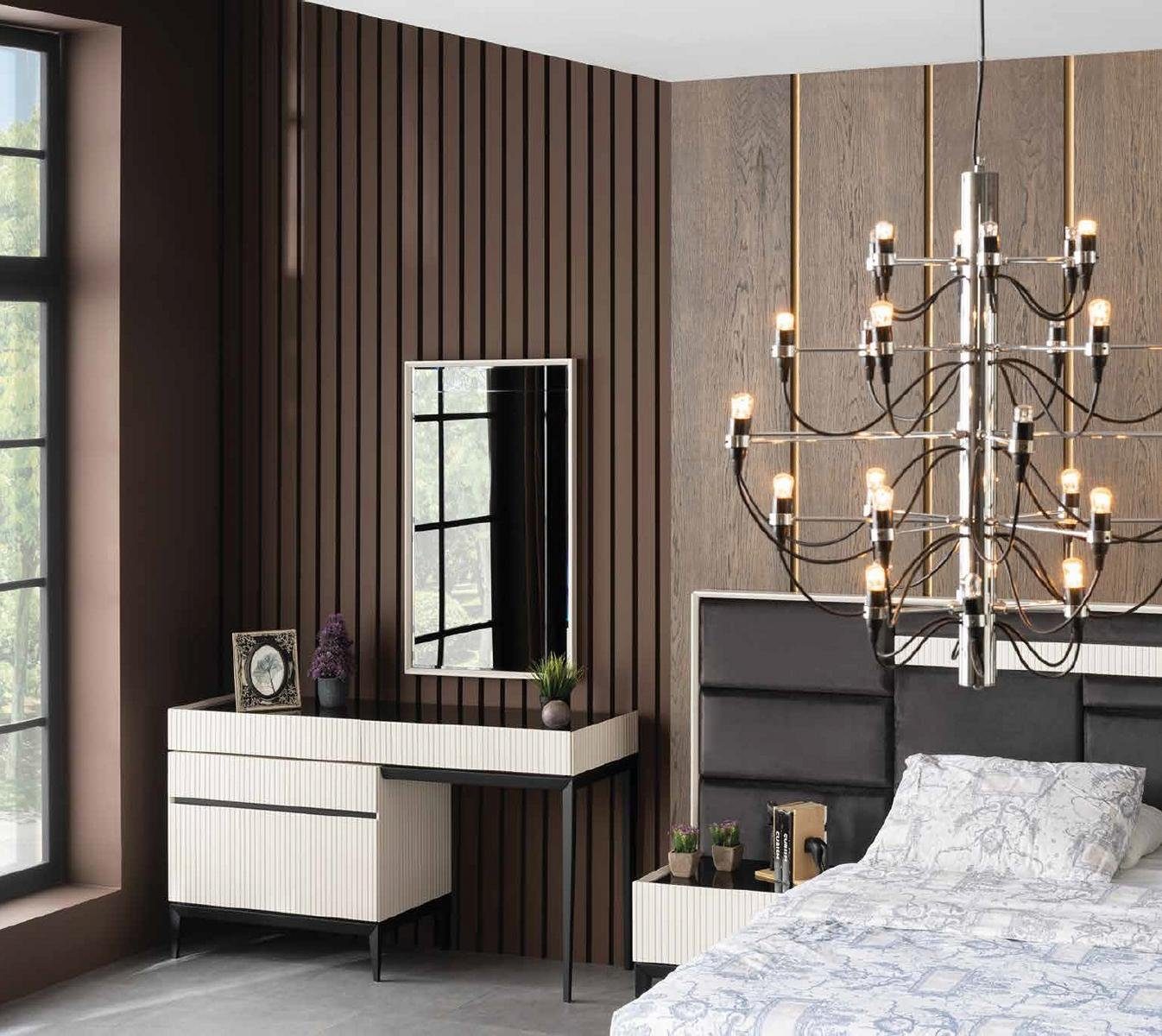 JVmoebel Schminktisch, Schminktisch Spiegel Schlafzimmer Modern Konsole Luxus Holz Kommode