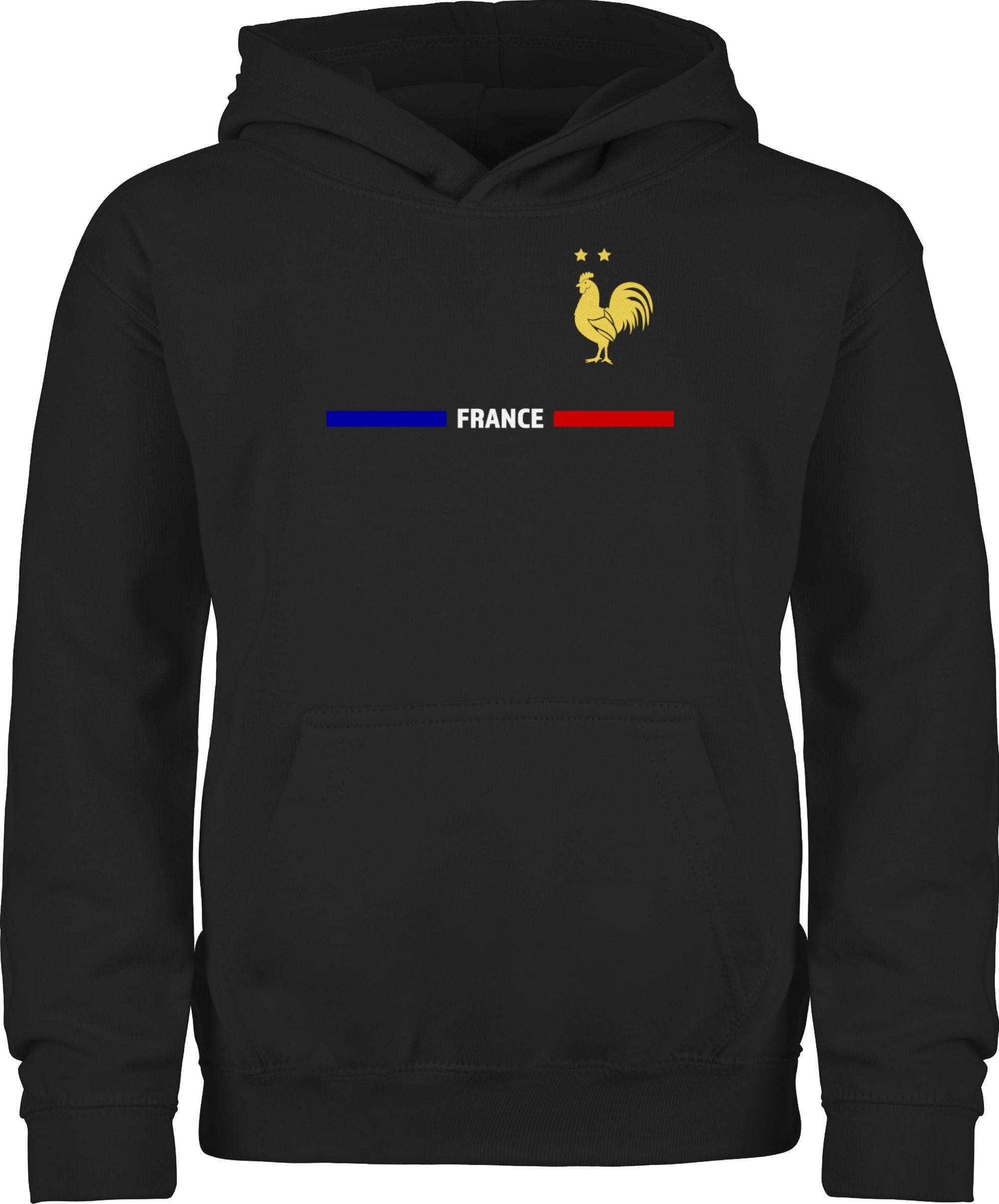 Shirtracer Hoodie Frankreich Trikot Wappen, France mit Stolz, Französisches Fan-Motiv 2024 Fussball EM Fanartikel