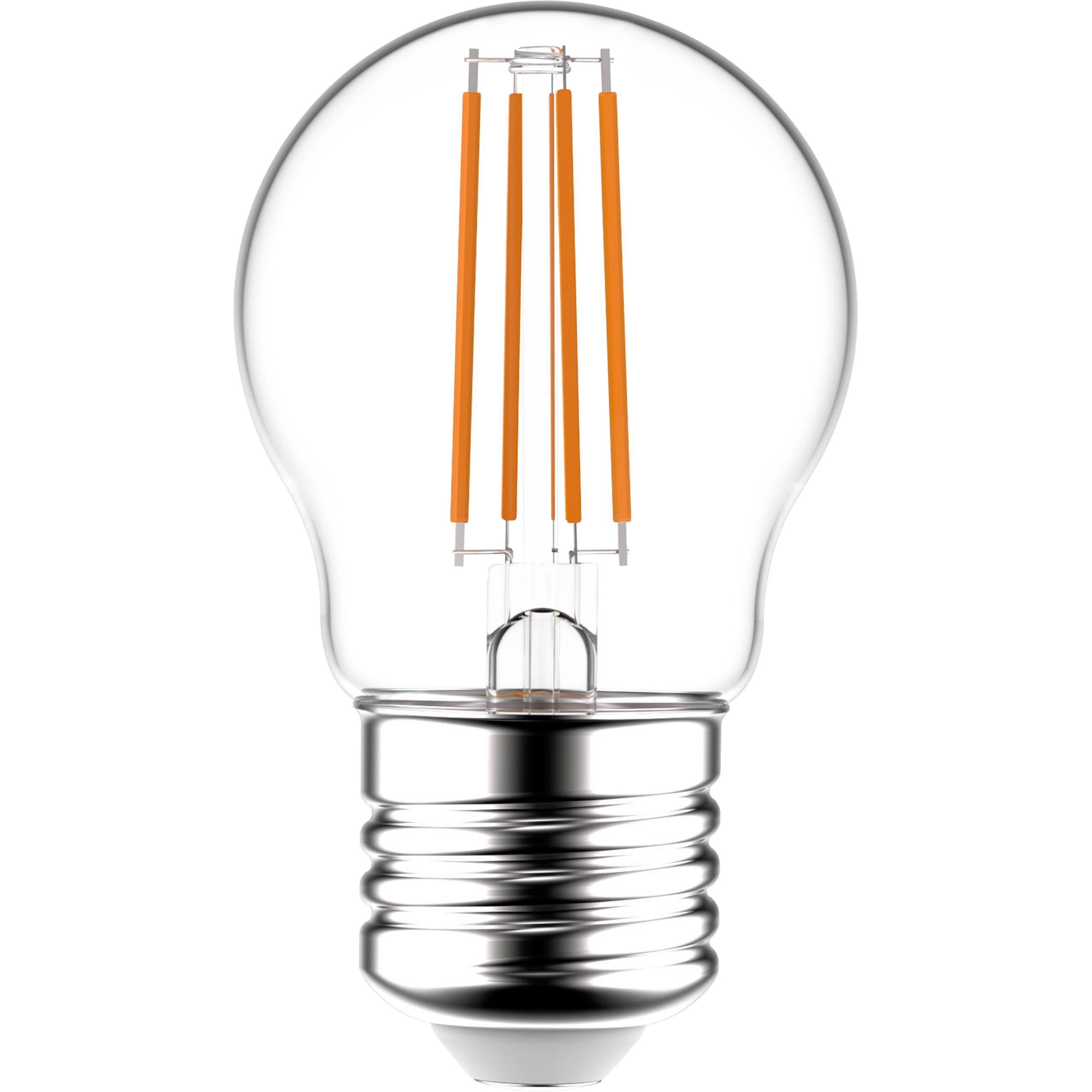 LED's light LED-Leuchtmittel 0620151 LED Kugel, E27, E27 dimmbar 4,5W warmweiß Klar G45