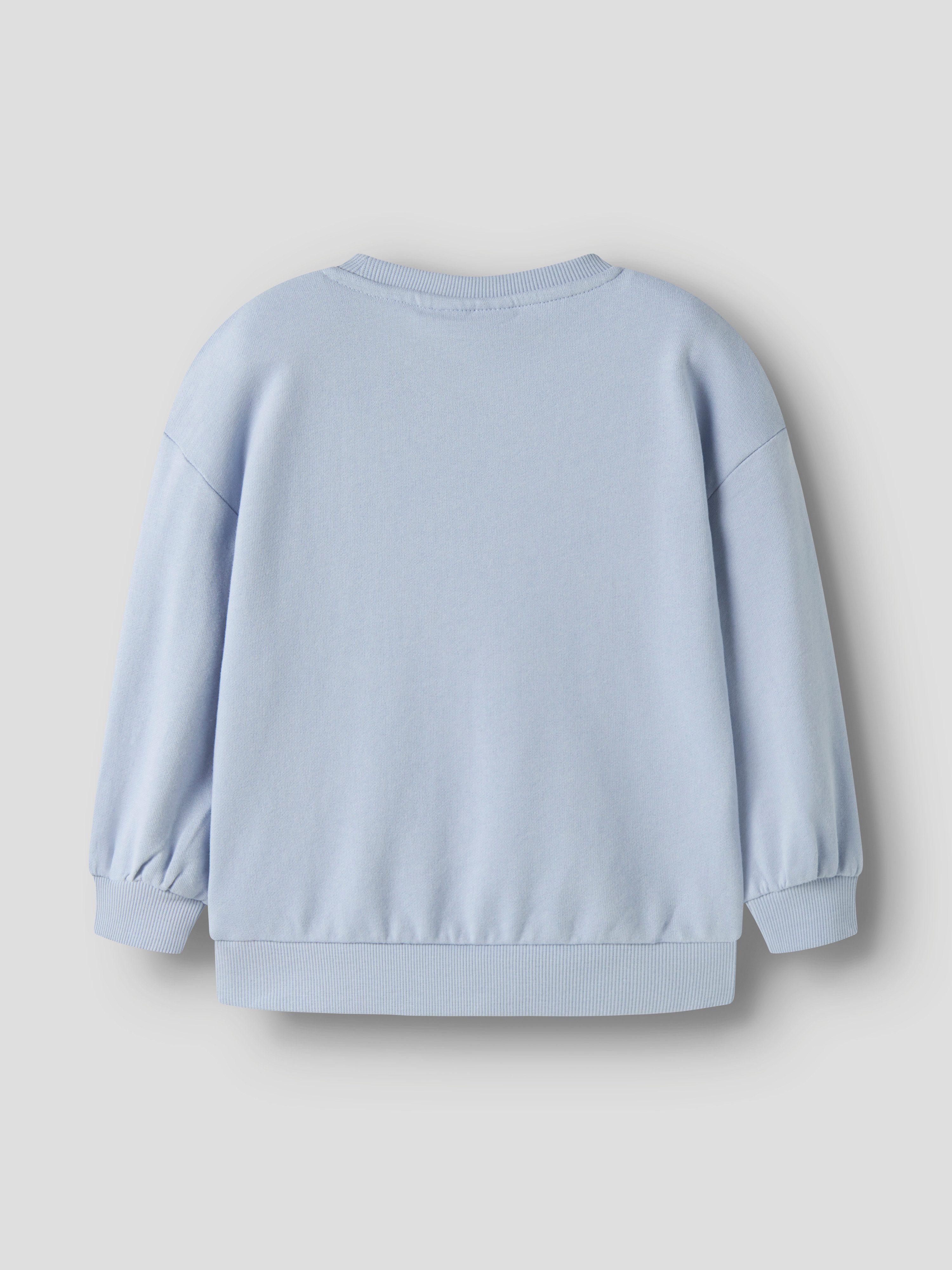 Name It Sweatshirt NMFVALONA LS LONG RLX SWEAT UNB Baumwolle, Druck mit Glitzerdetail – Bild 3 von 4