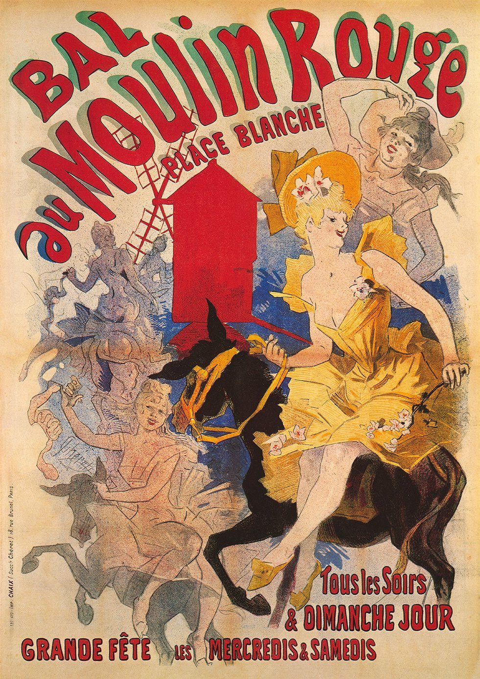 BillerAntik Kunstdruck Bal au Moulin Rouge günstig online kaufen