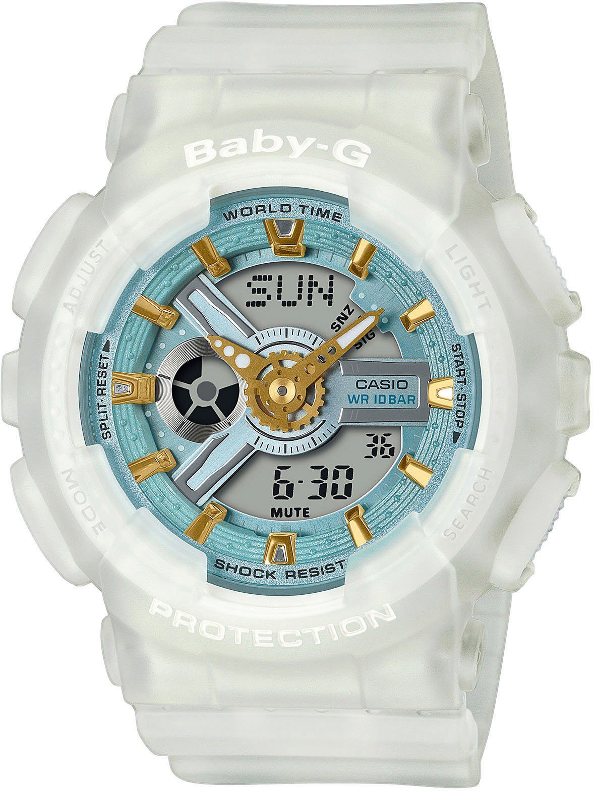 casio baby g white rose gold