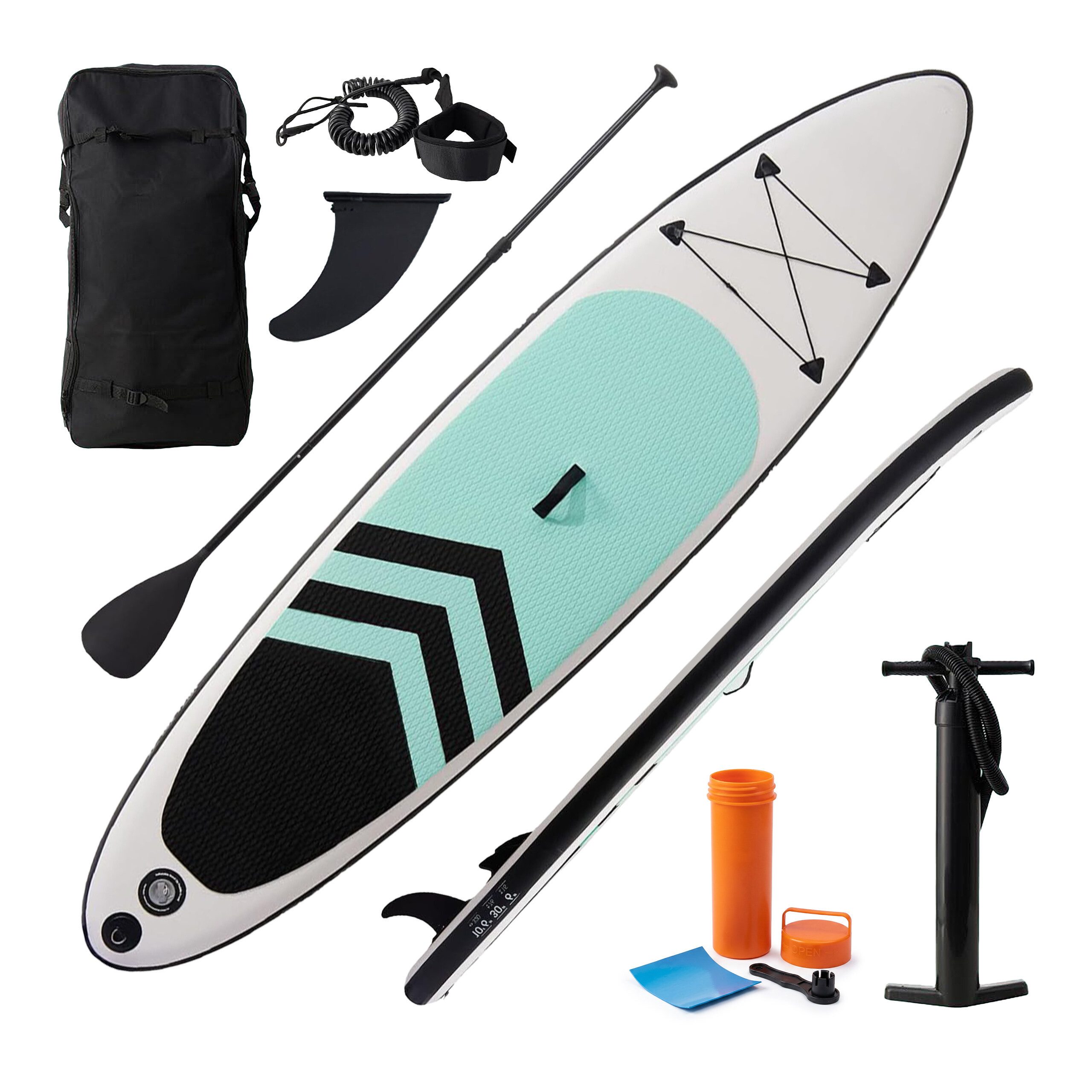 relaxdays Inflatable SUP-Board SUP Board aufblasbar Komplettset