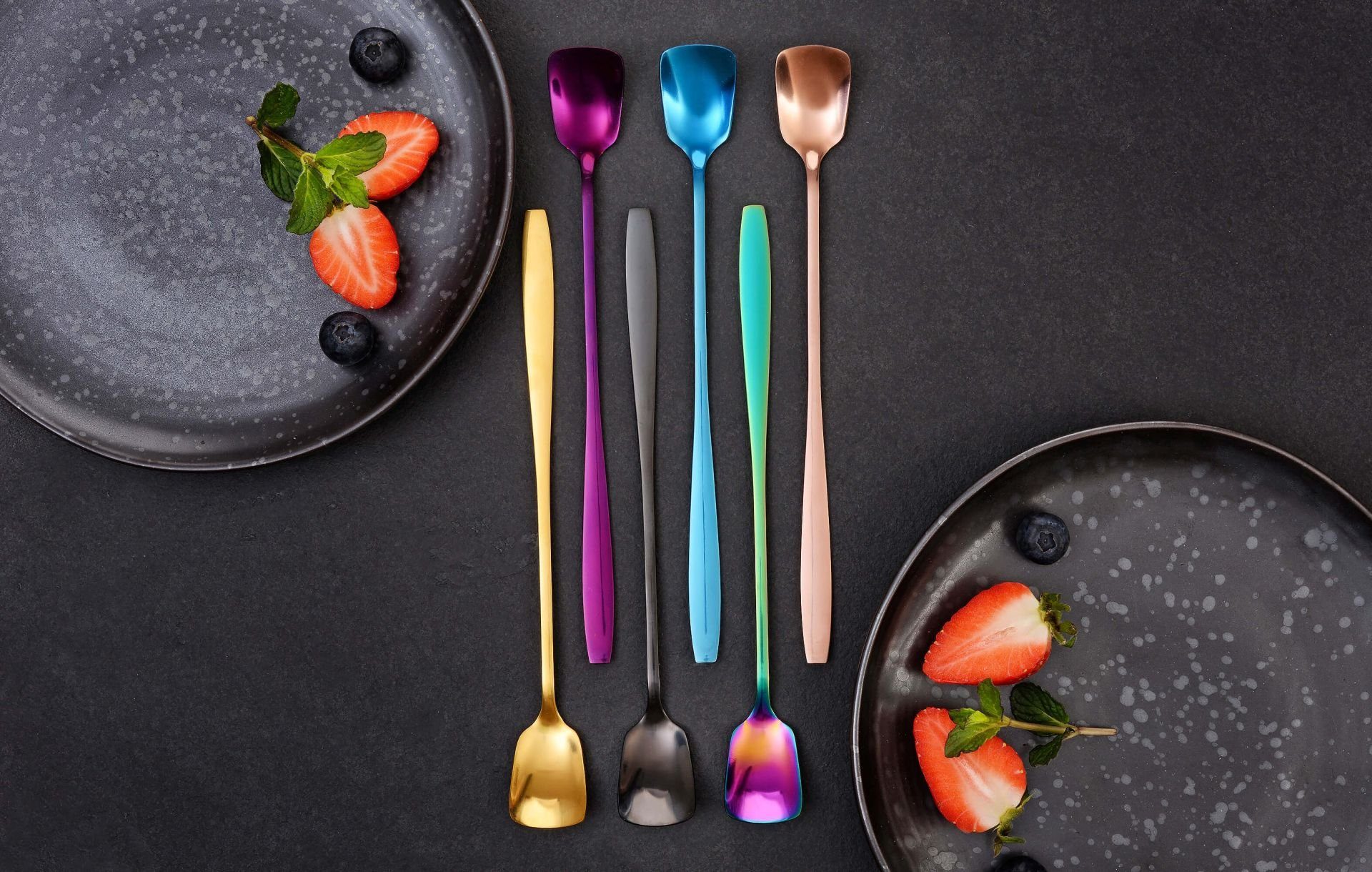 GRÄWE Eislöffel (6 Stück), GRÄWE Eislöffel Serie Königstein, 6 Stück, bunt