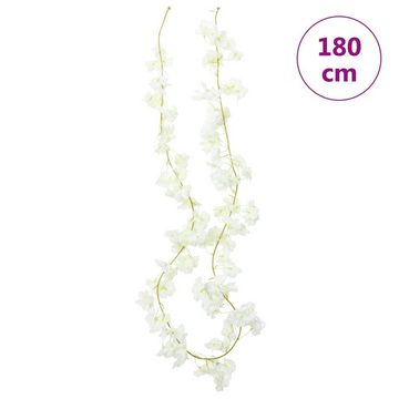 vidaXL Girlanden Künstliche Blumengirlanden 6 Stk Weiß 180 cm
