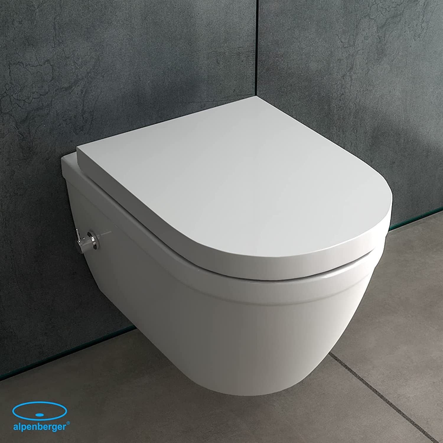 Alpenberger Dusch-WC Toilette mit WC Deckel günstig online kaufen