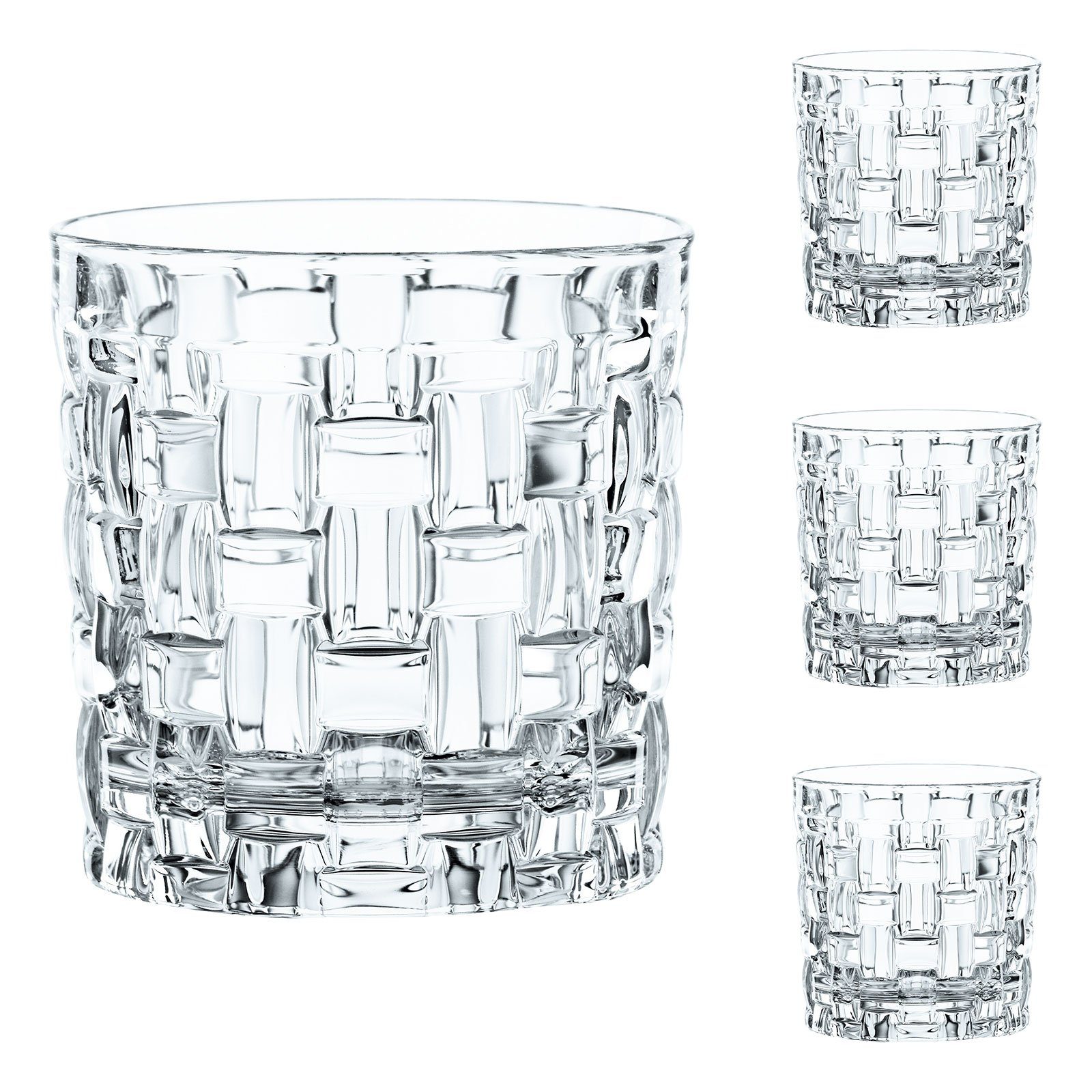 Nachtmann Glas Bossa Nova Single Old Fashioned Glas 4er Set, 4-tlg., Kristallglas